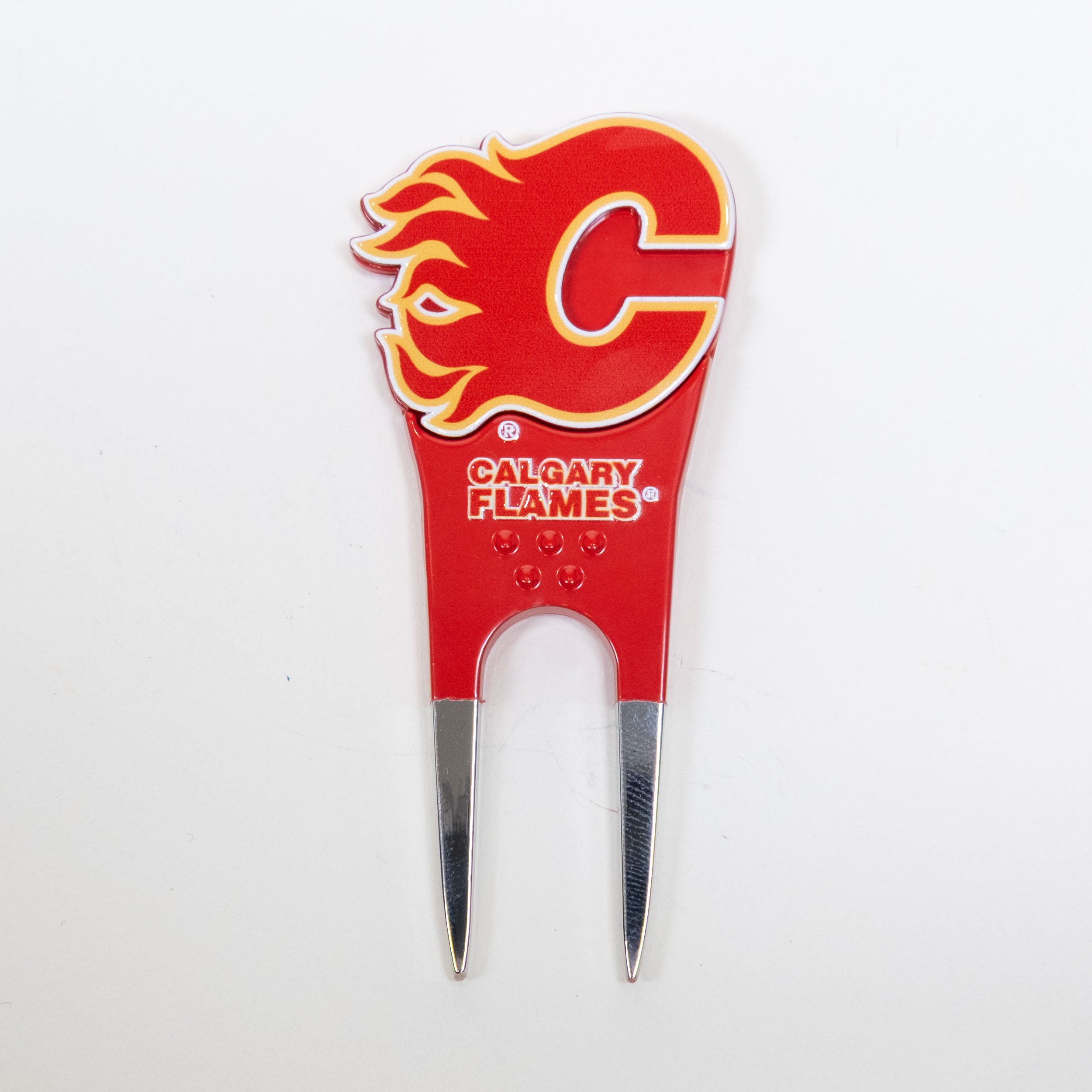Calgary Flames Custom Shaped Divot Tool