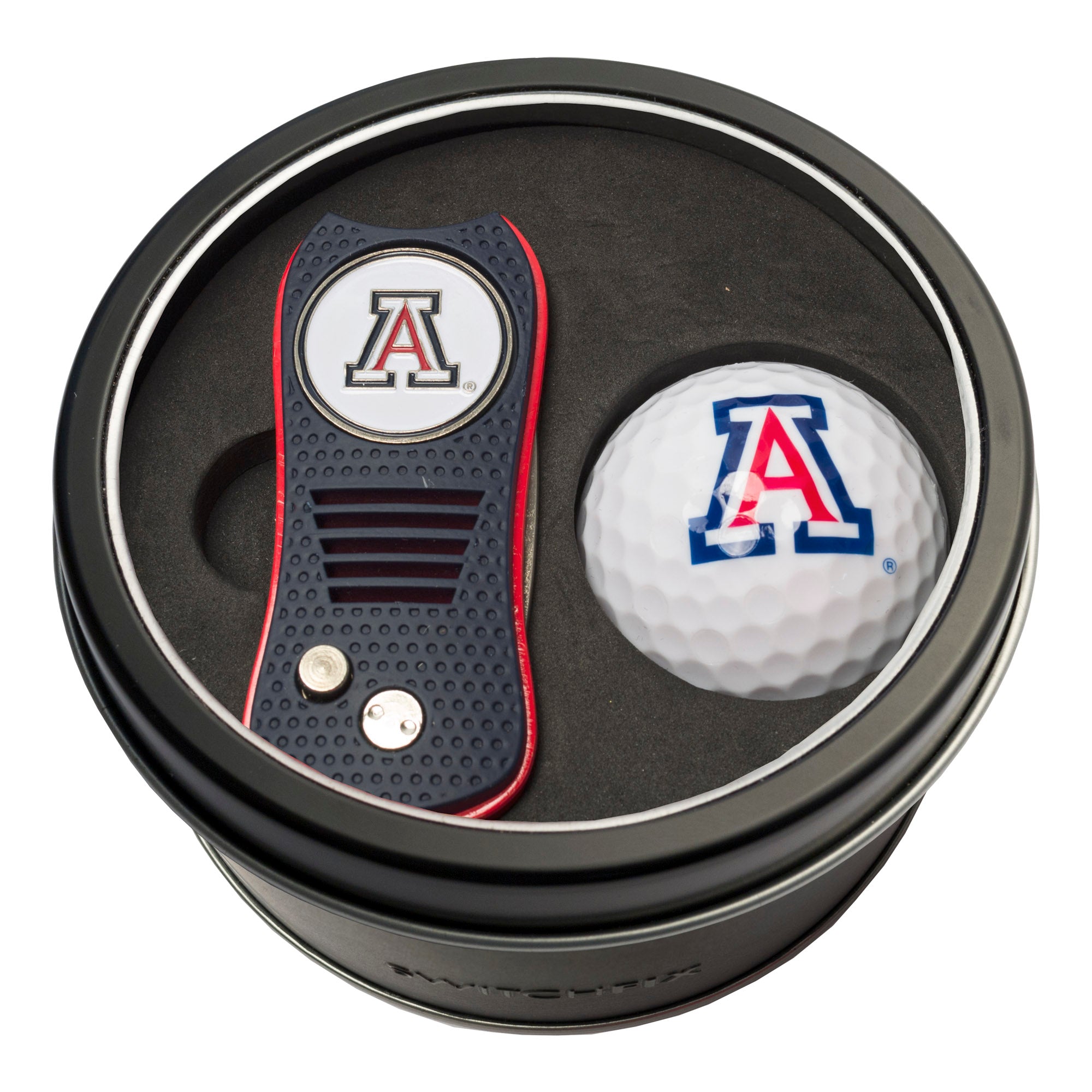 Arizona Wildcats Switchblade Divot Tool + Golf Ball Tin Gift Set