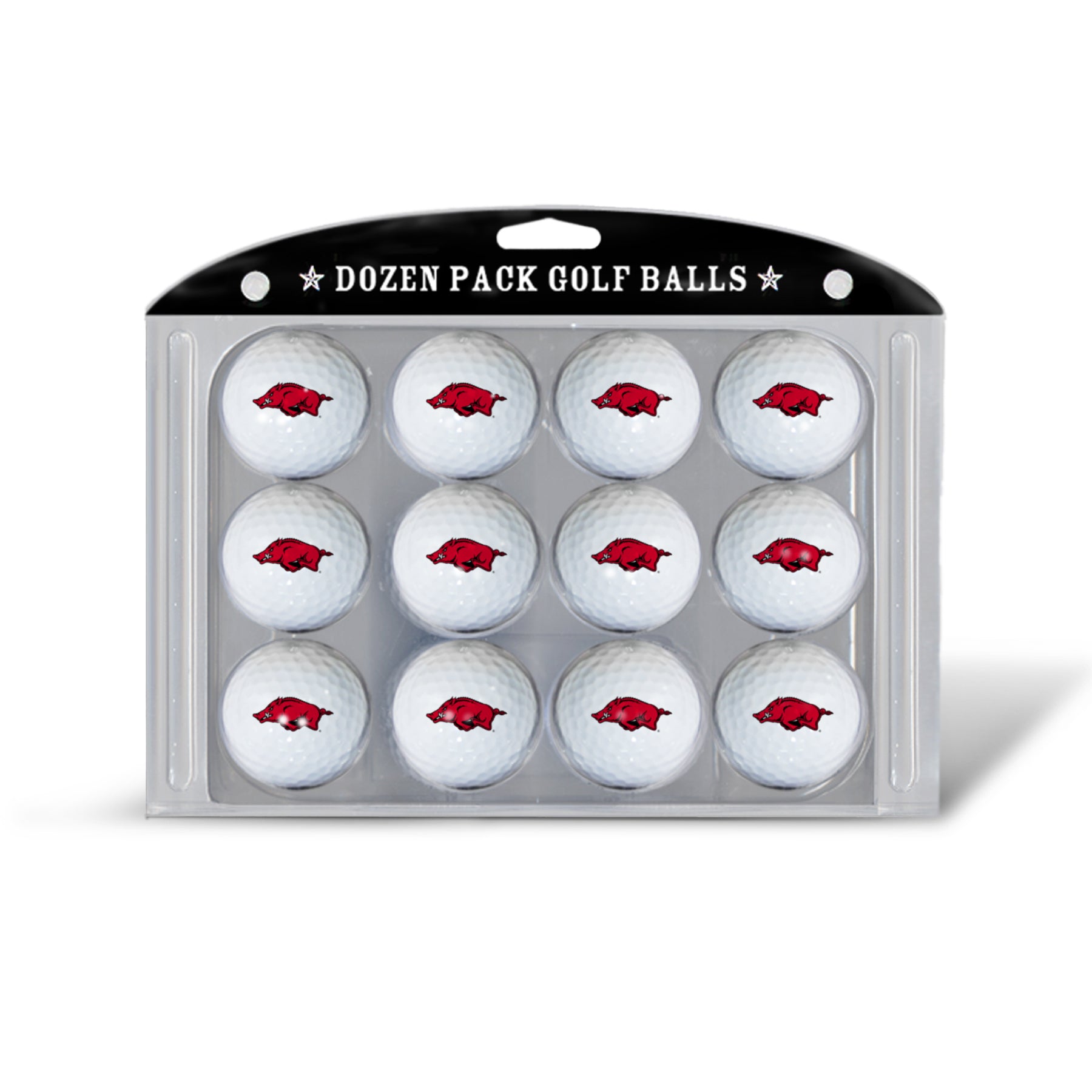 Arkansas Razorbacks Golf Balls Dozen Pack