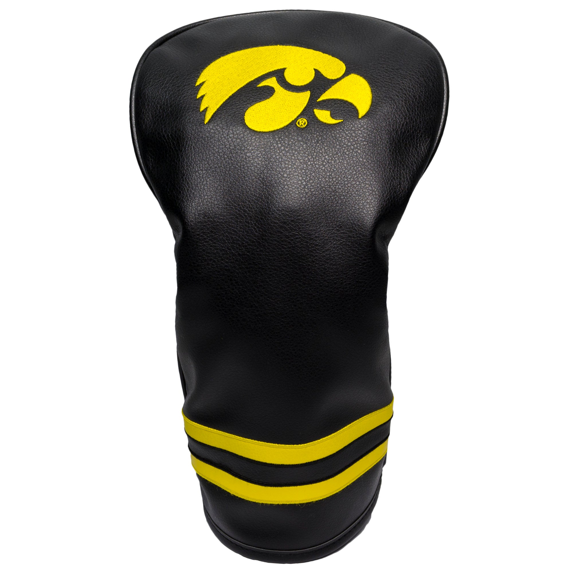 Set Di 3 Copritesta In Maglia Vintage Iowa Hawkeyes - Soffici E Neri, Per Mazze Da Golf