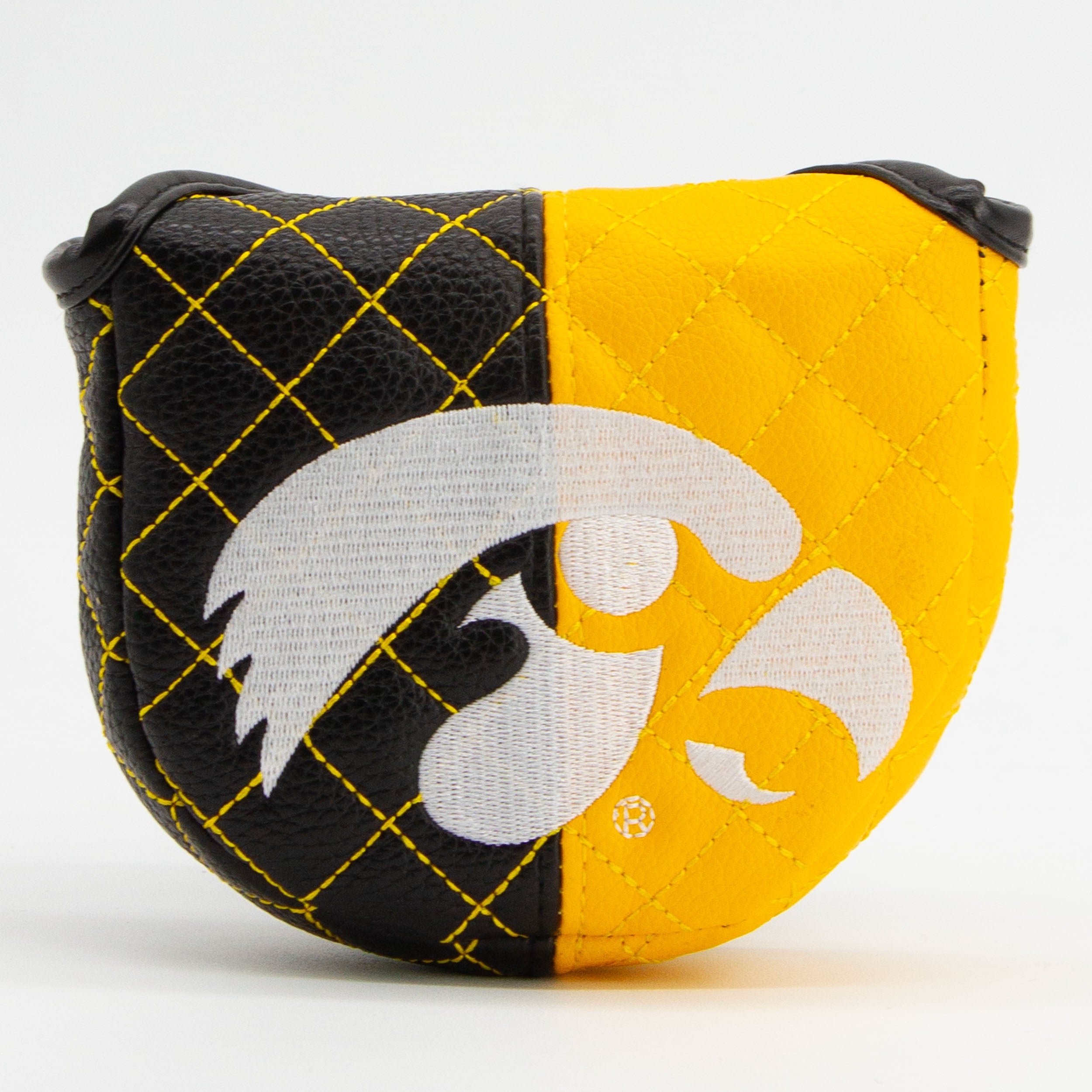 Iowa Hawkeyes Quilted Mallet Putter Cover (SPLIT)