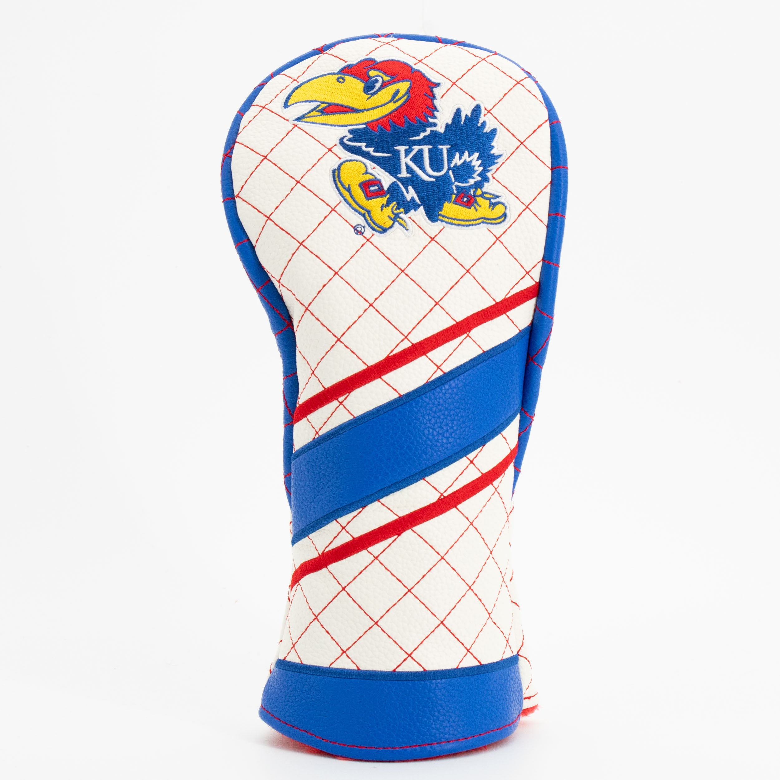 Kansas Jayhawks Quilted Fairway Headcover (STRIPED)