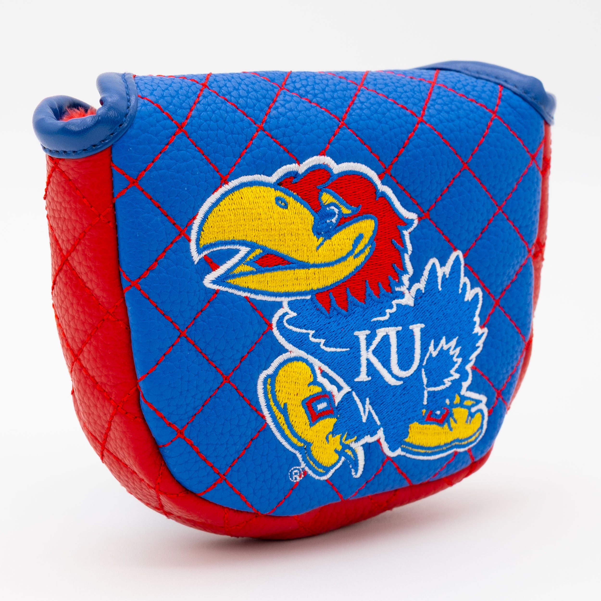 Kansas Jayhawks Quilted Mallet Putter Cover (SOLID)