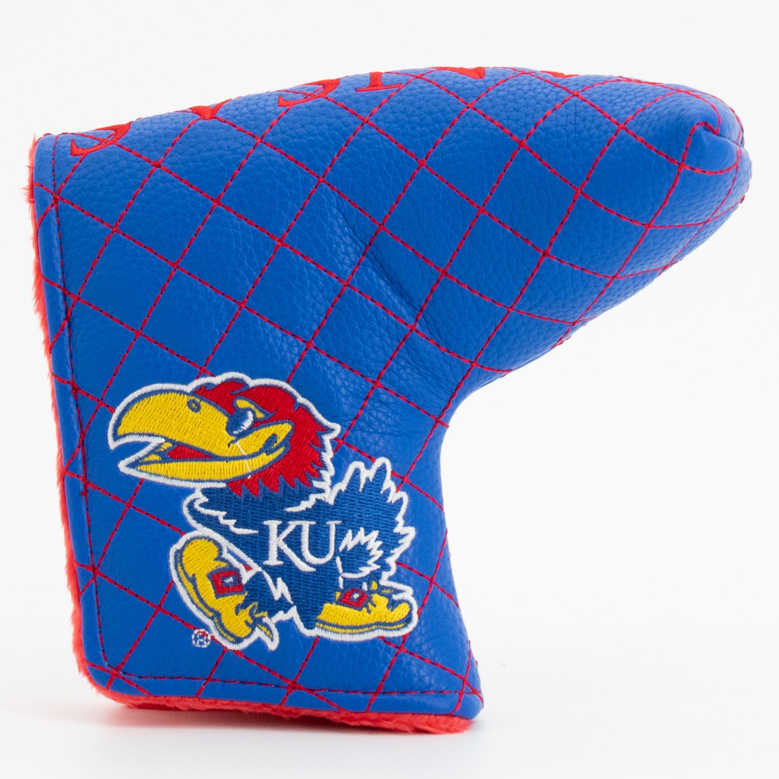Kansas Jayhawks Quited Blade Putter Cover (SOLID)