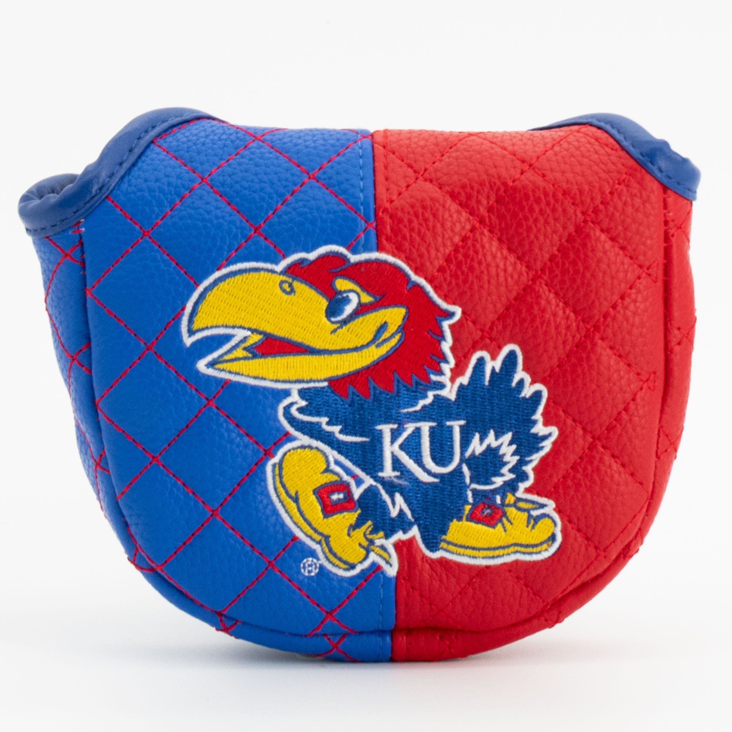 Kansas Jayhawks Quilted Mallet Putter Cover (SPLIT)