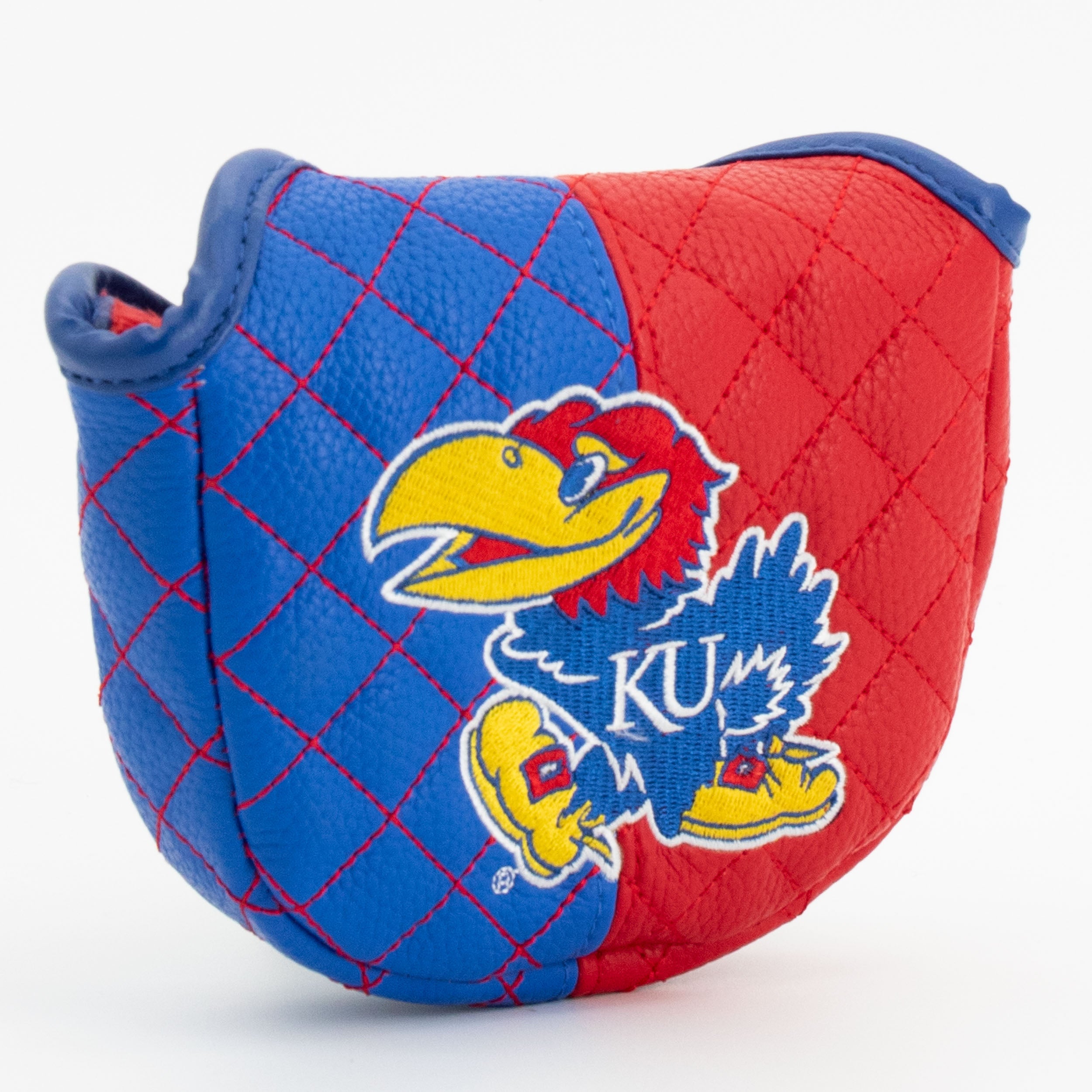 Kansas Jayhawks Quilted Mallet Putter Cover (SPLIT)