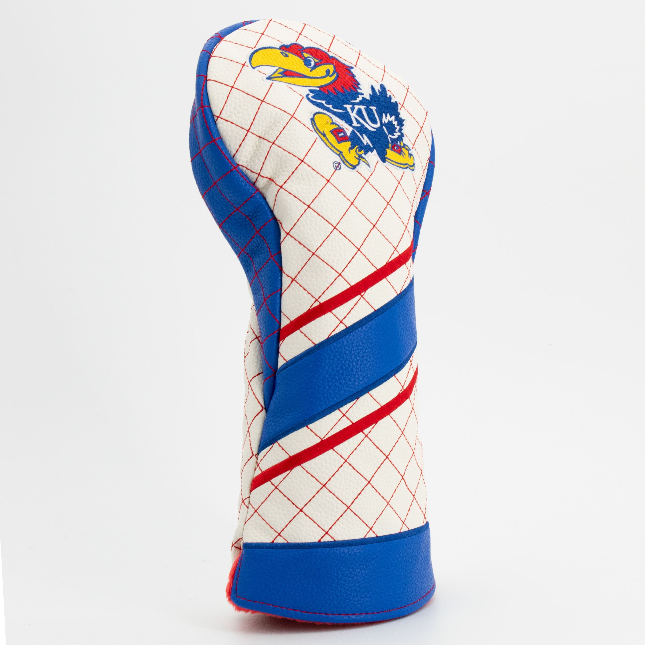 Kansas Jayhawks Quilted Driver Headcover (STRIPED)