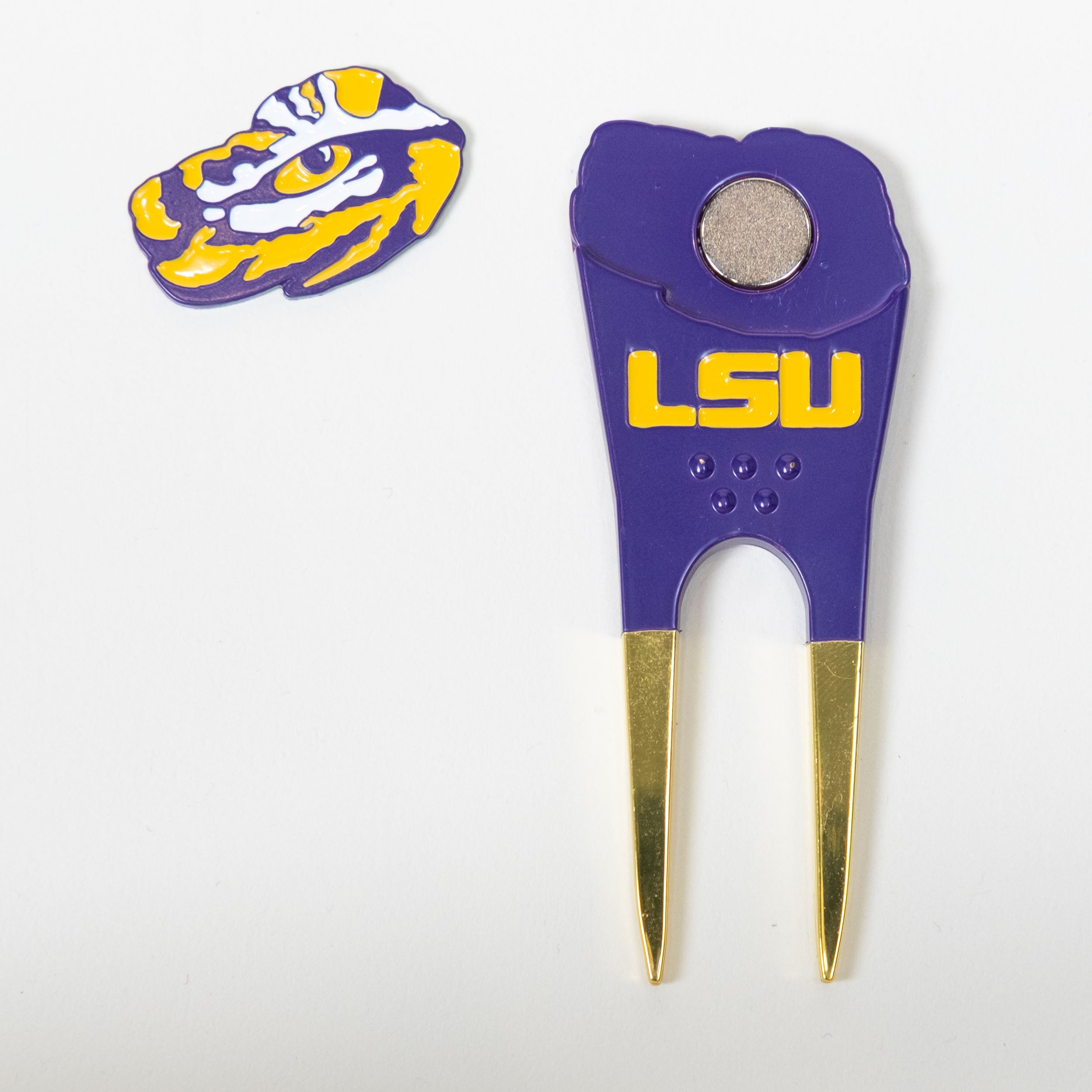 LSU Tigers Custom Shaped Divot Tool