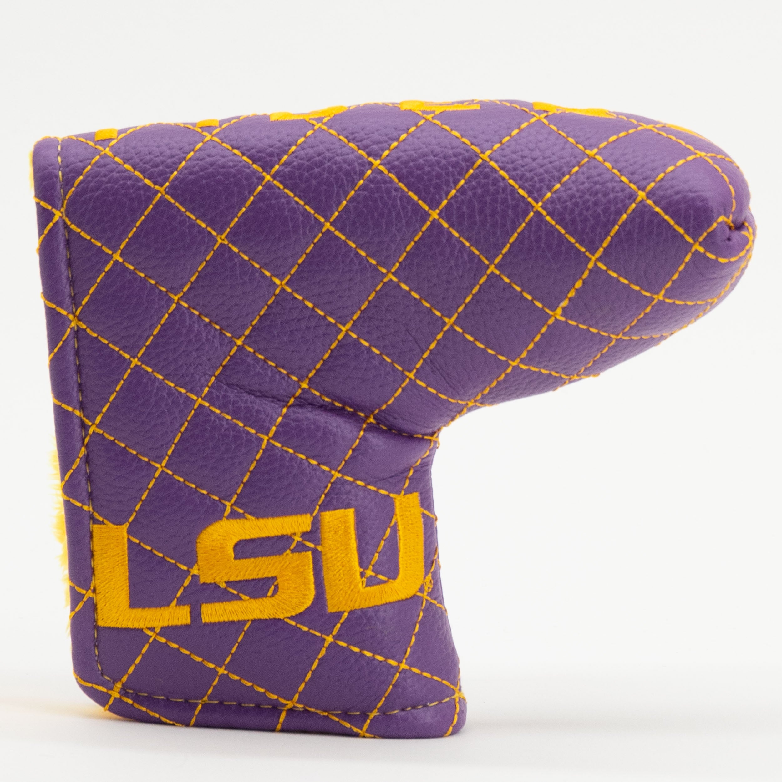 LSU Tigers Quited Blade Putter Cover (SOLID)