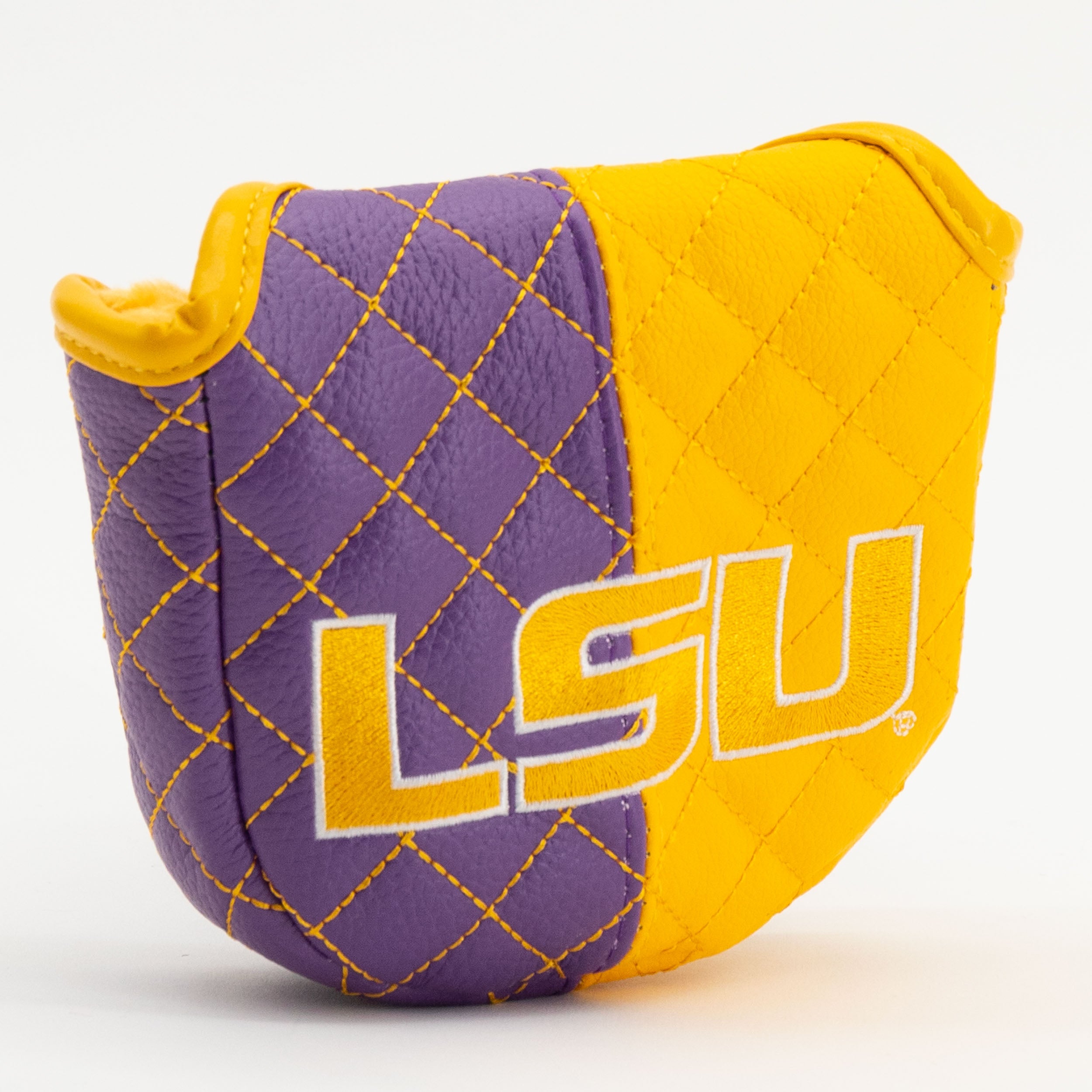 LSU Tigers Quilted Mallet Putter Cover (SPLIT)