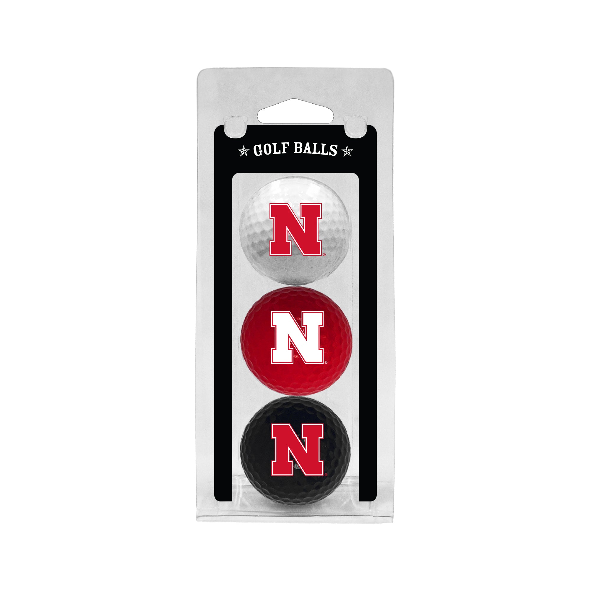 Nebraska Cornhuskers 3 Golf Ball Pack