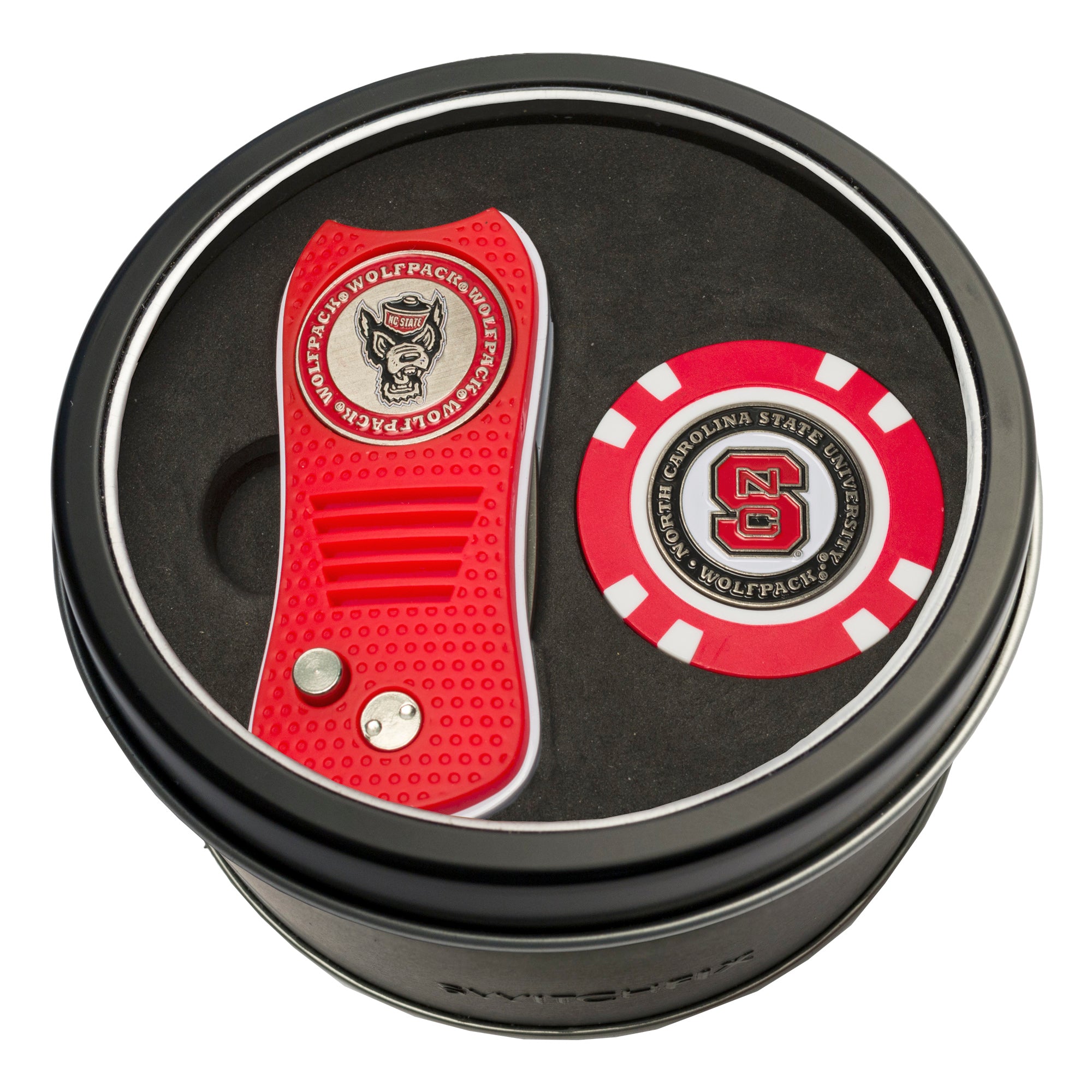 NC State Wolfpack + Golf Chip Tin Gift Set