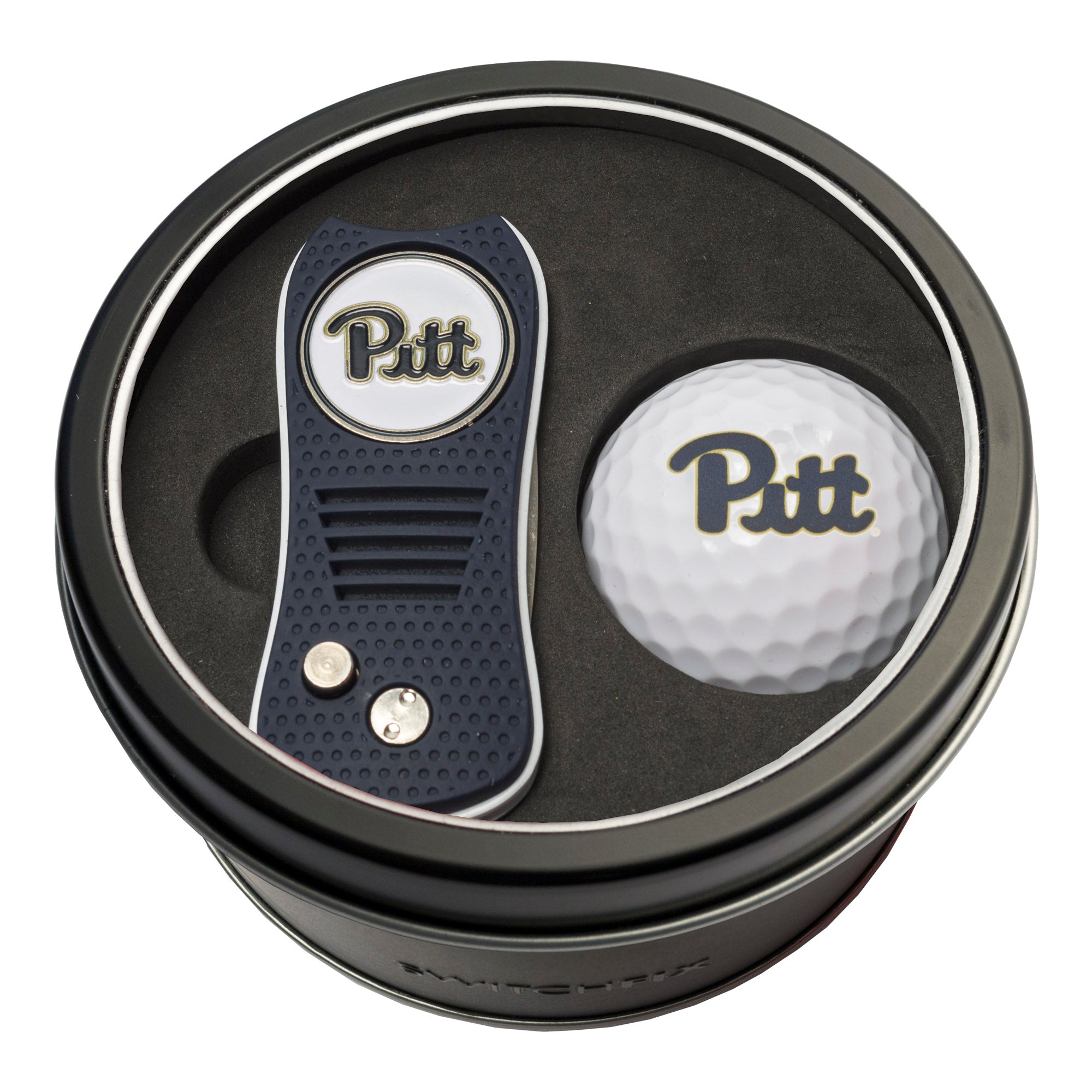 Pittsburgh Panthers Switchblade Divot Tool + Golf Ball Tin Gift Set