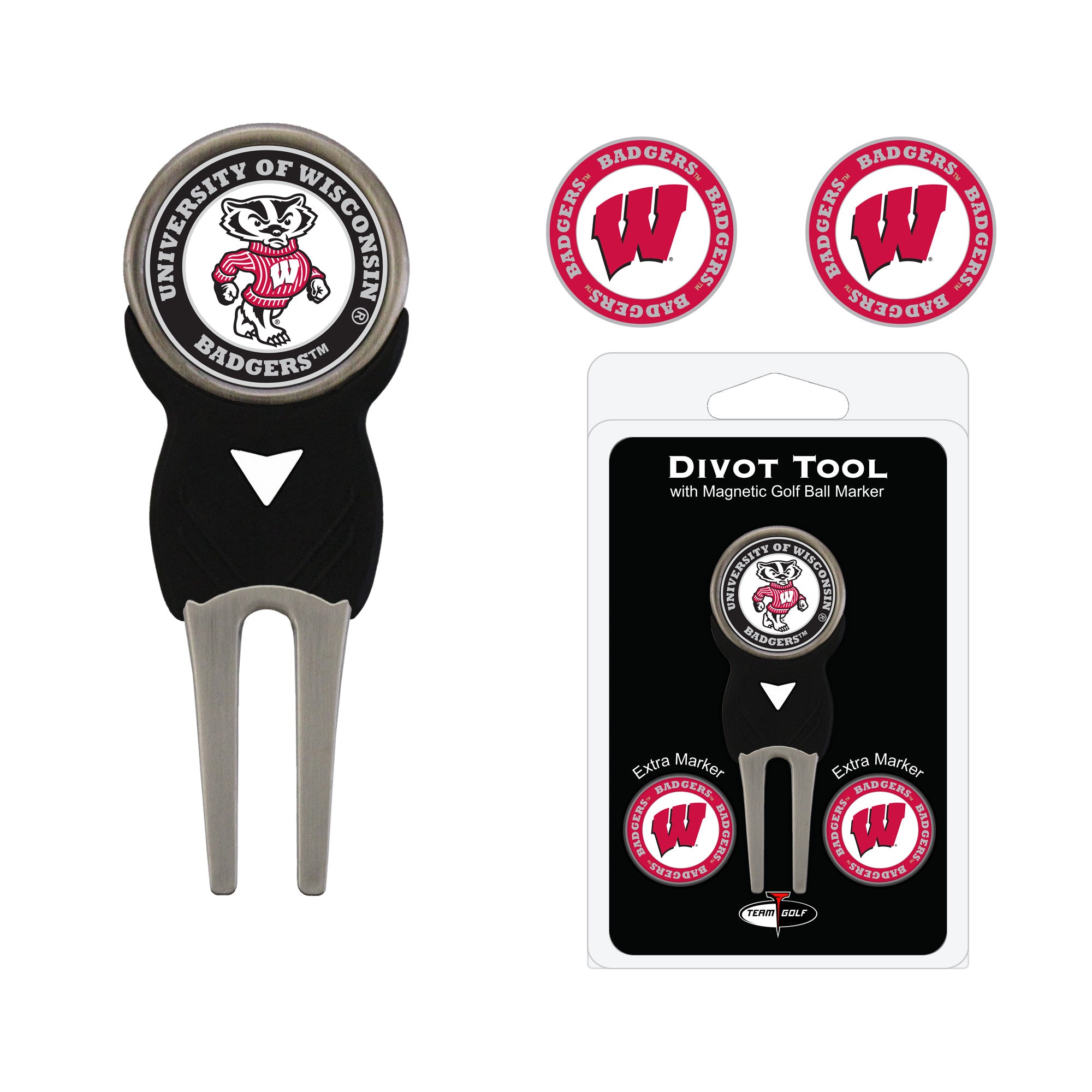Wisconsin Badgers Signature Divot Tool Pack