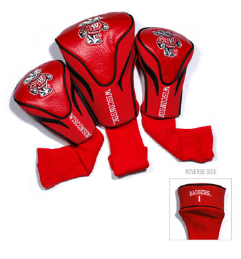 Wisconsin Badgers 3 Pack Contour Sock Headcovers