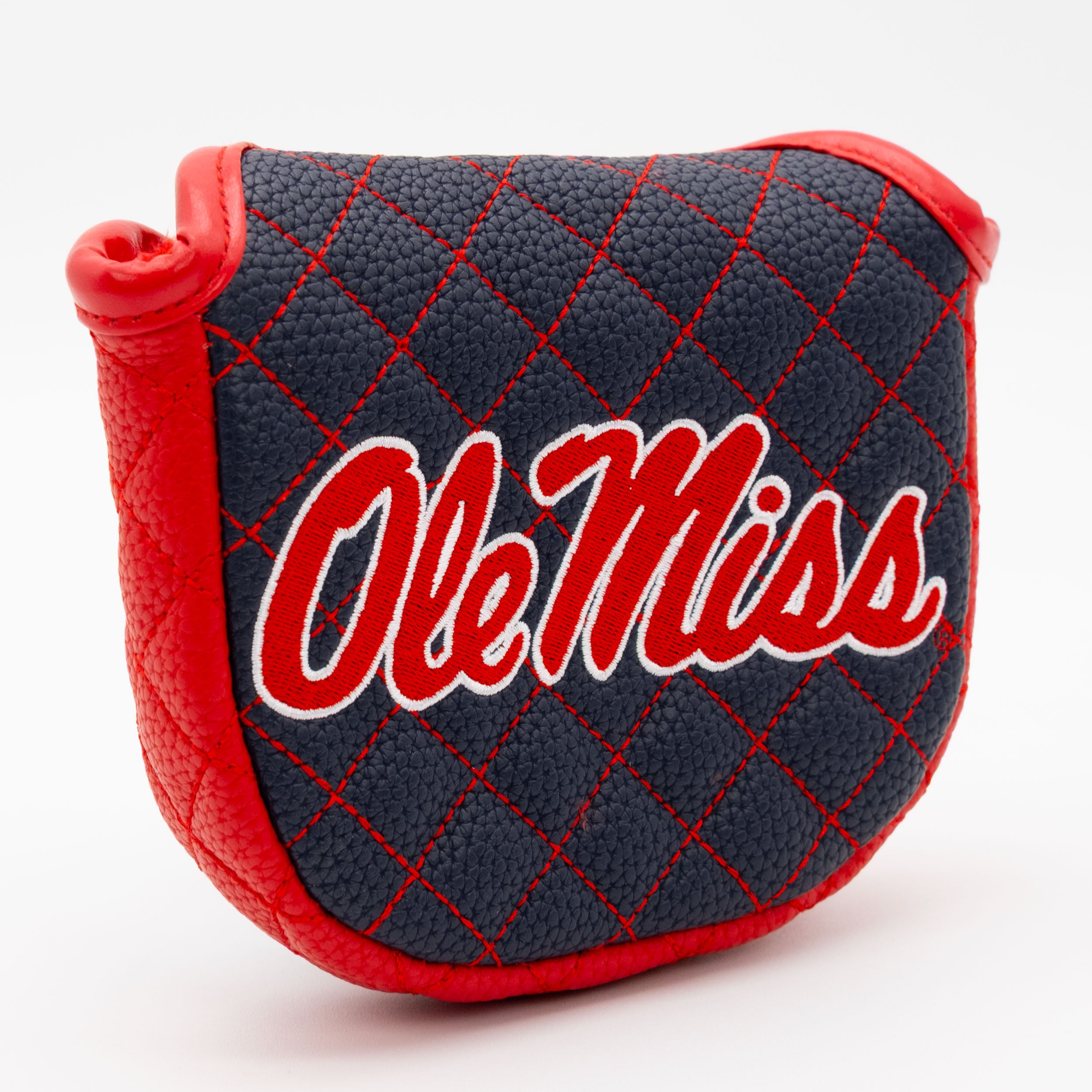 Ole Miss Rebels Quilted Mallet Putter Cover (SOLID)