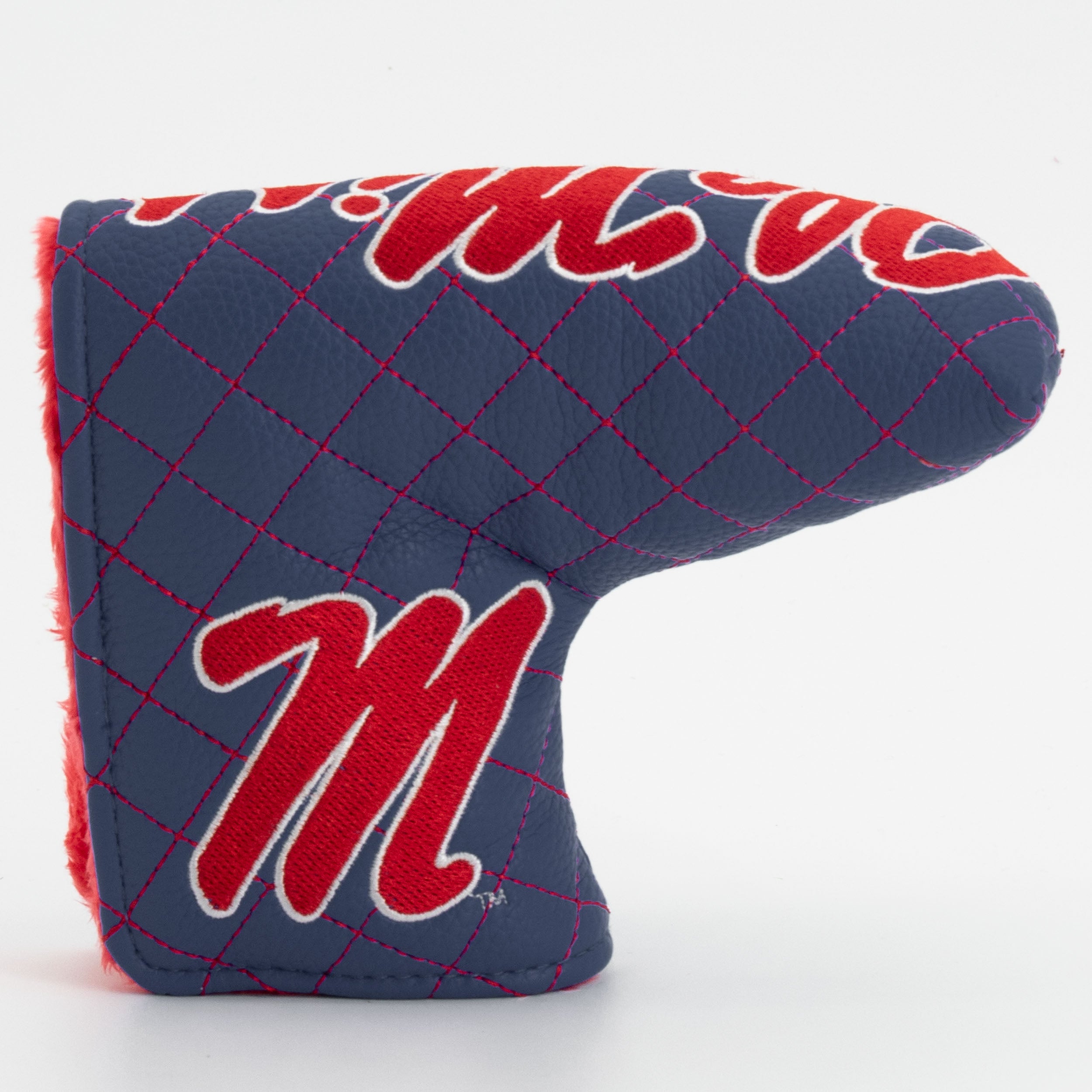 Ole Miss Rebels Quited Blade Putter Cover (SOLID)