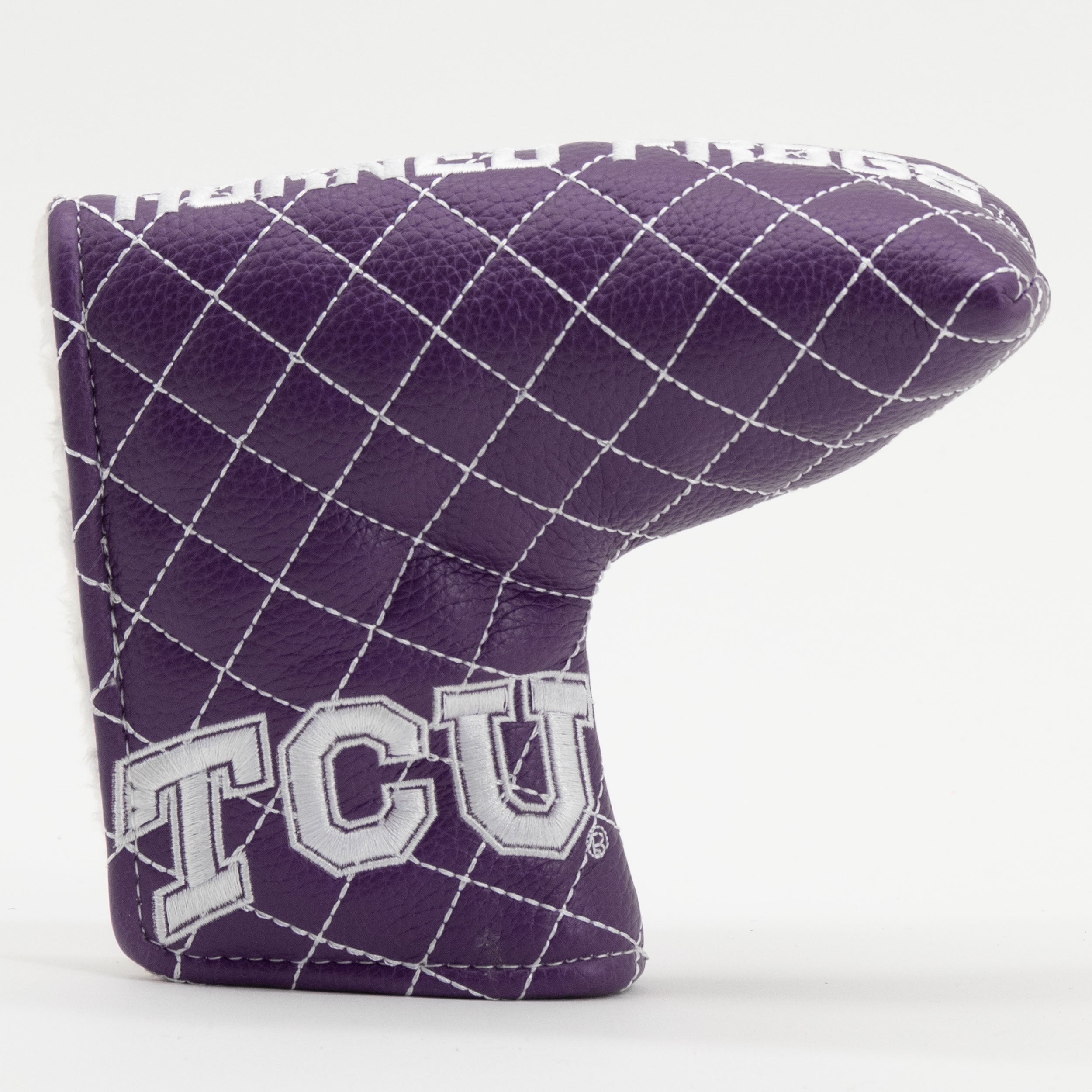 TCU Horned Frogs Quited Blade Putter Cover (SOLID)