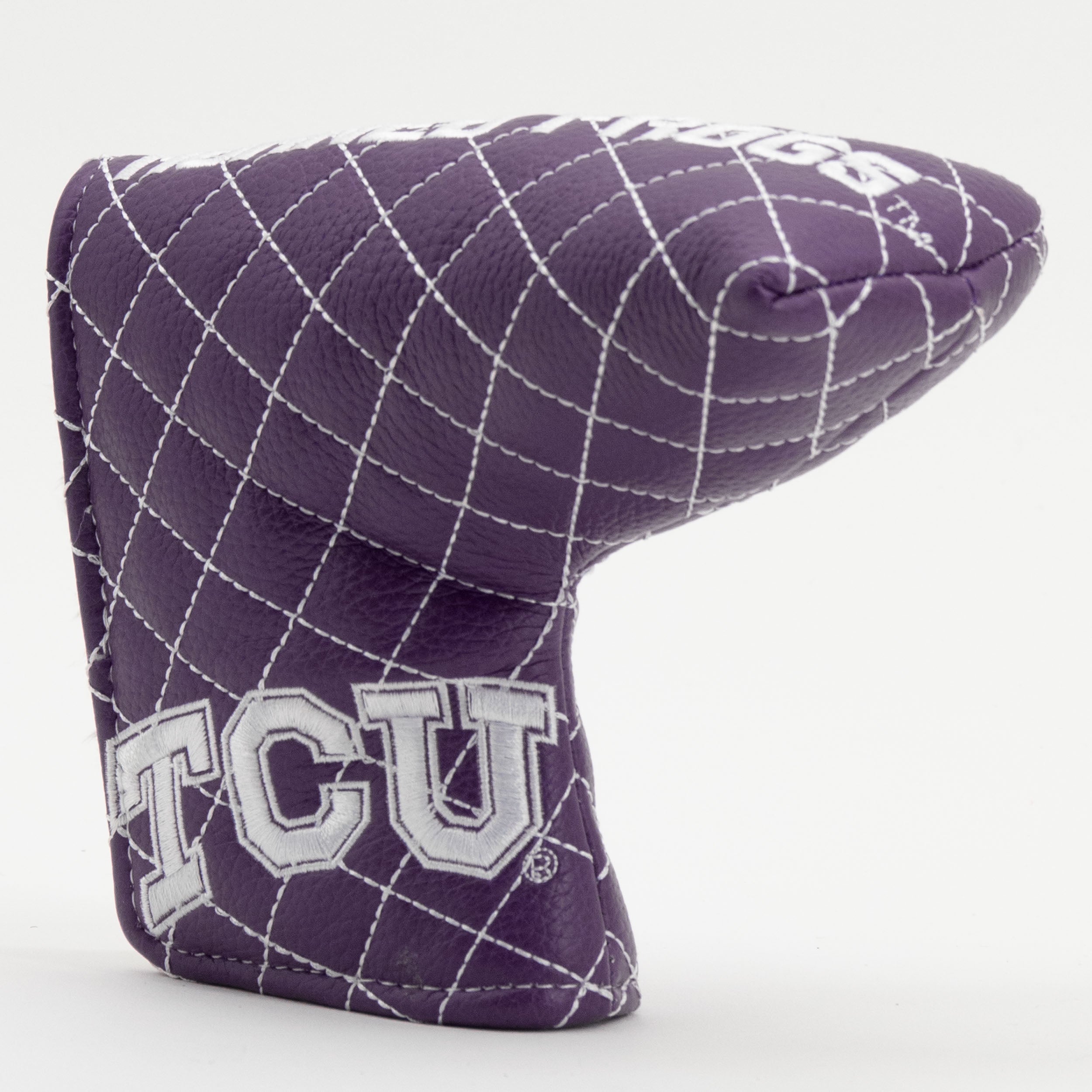 TCU Horned Frogs Quited Blade Putter Cover (SOLID)