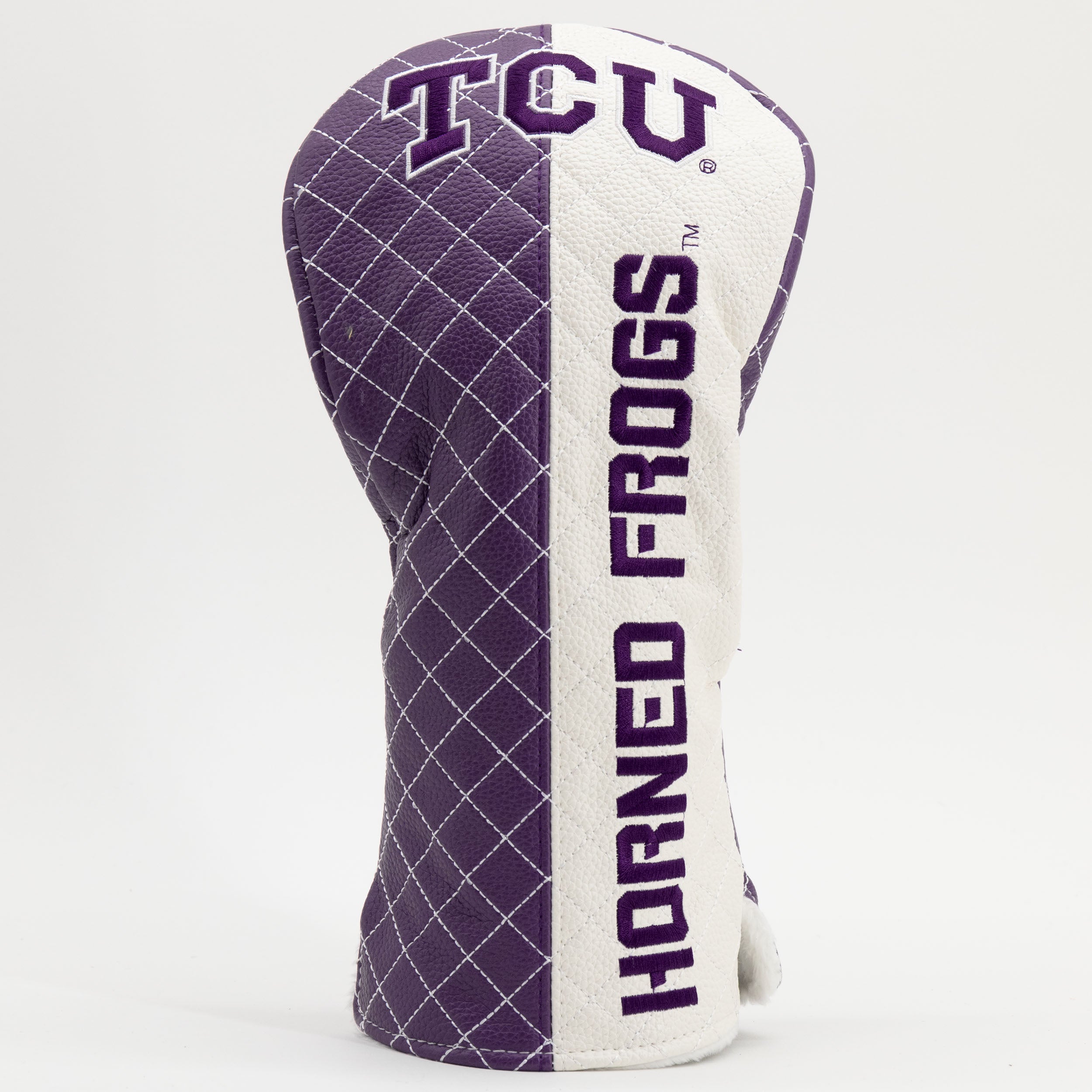 TCU Horned Frogs Quilted Driver Headcover (SPLIT)