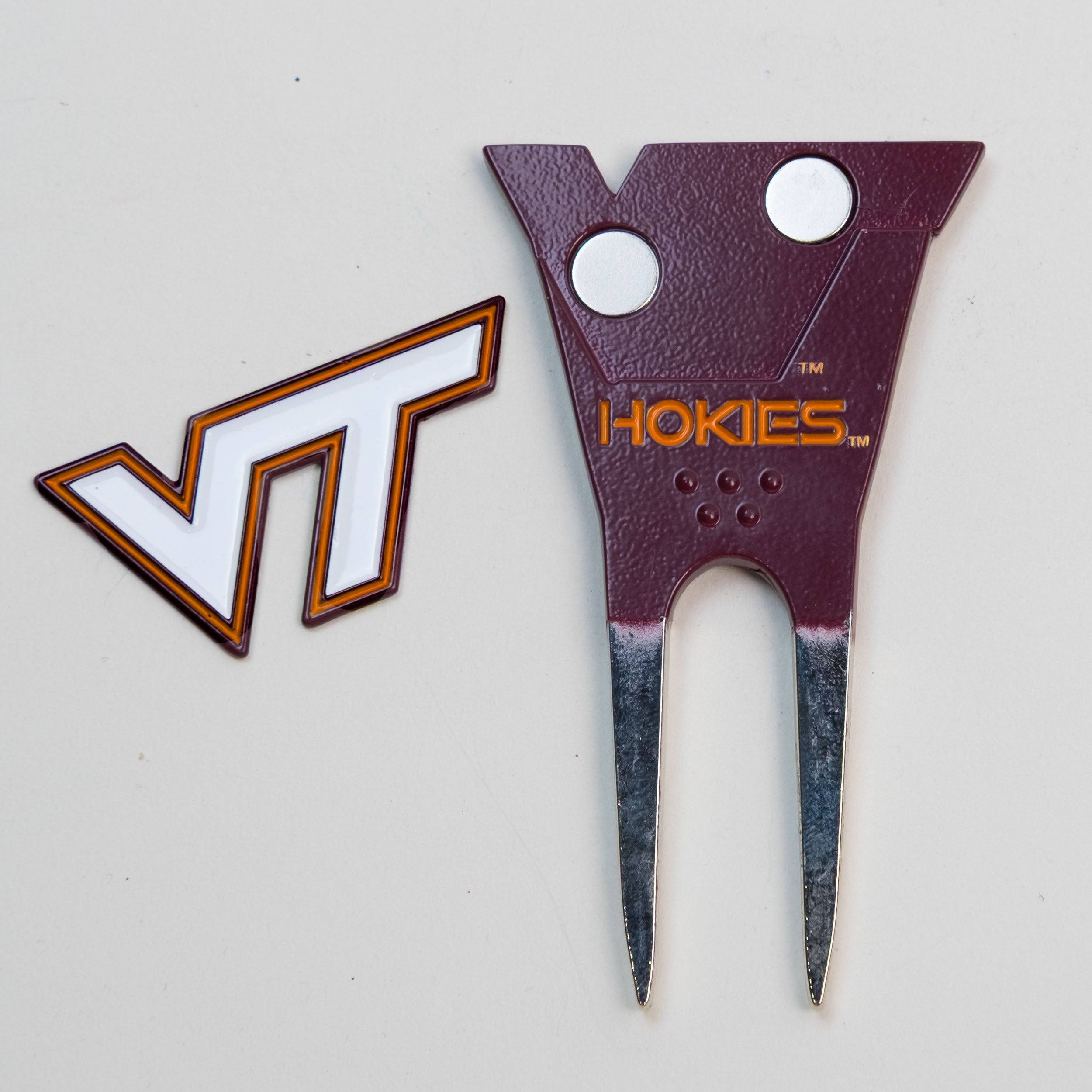 Virginia Tech Hokies Custom Shaped Divot Tool