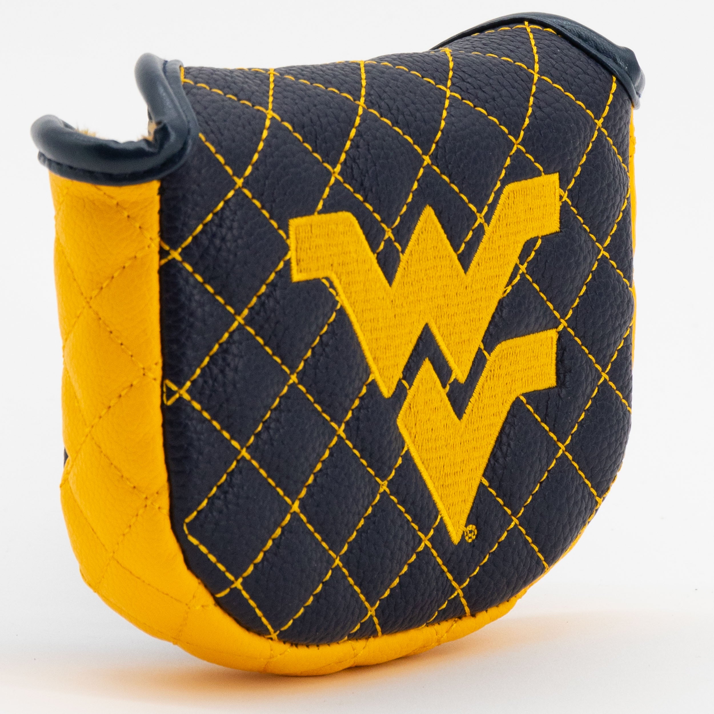 West Virginia Mountaineers Quilted Mallet Putter Cover (SOLID)