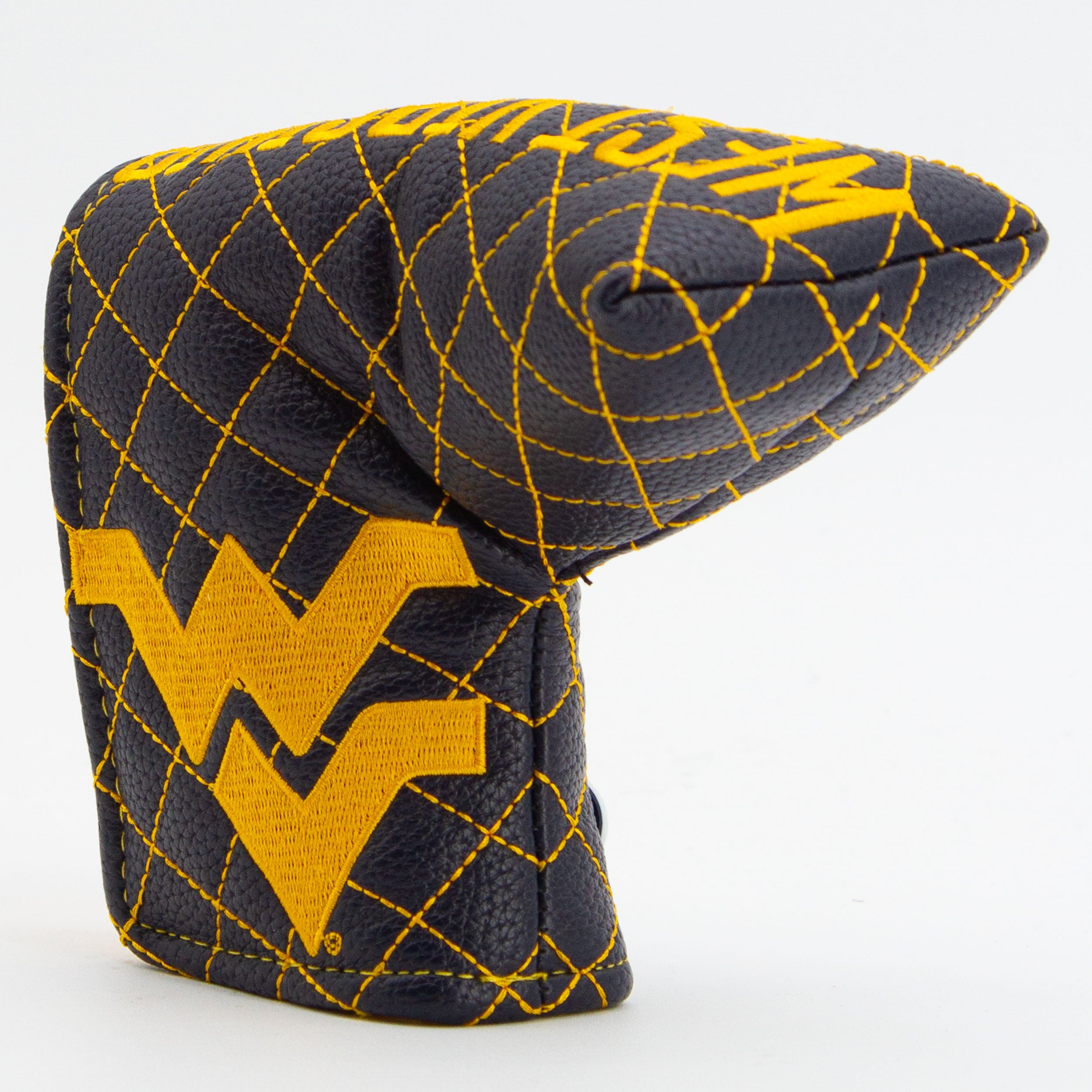 West Virginia Mountaineers Quited Blade Putter Cover (SOLID)