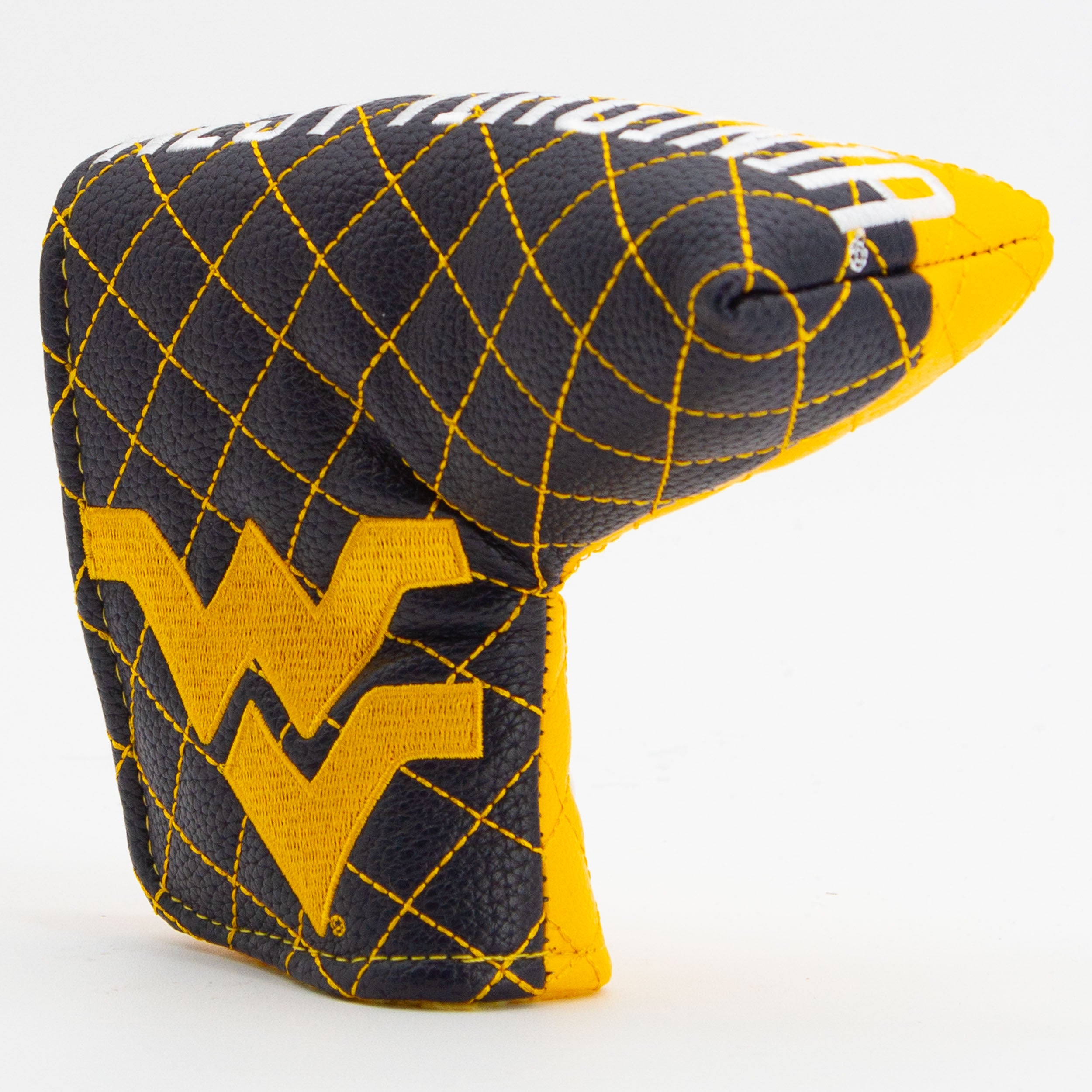 West Virginia Mountaineers Quited Blade Putter Cover (SPLIT)