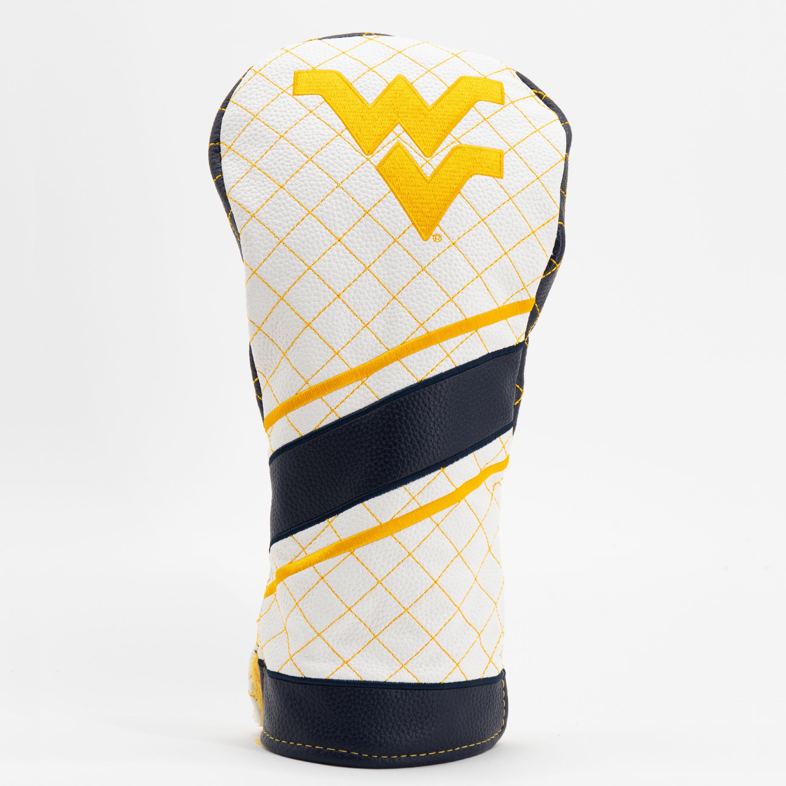 West Virginia Mountaineers Quilted Driver Headcover (STRIPED)