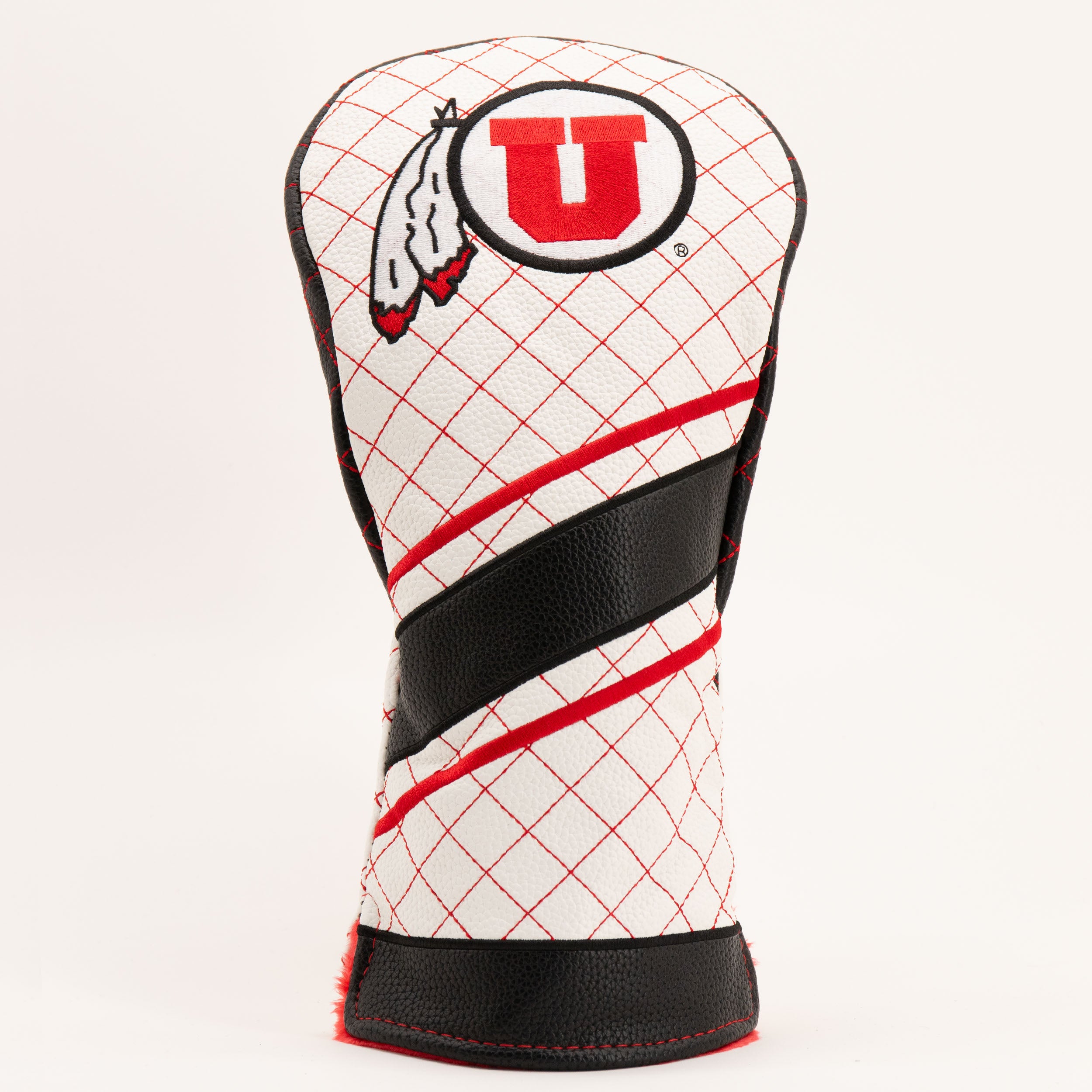 Utah Utes Quilted Driver Headcover (STRIPED)