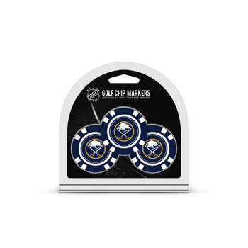 Buffalo Sabres 3 Pack Golf Chip Ball Markers