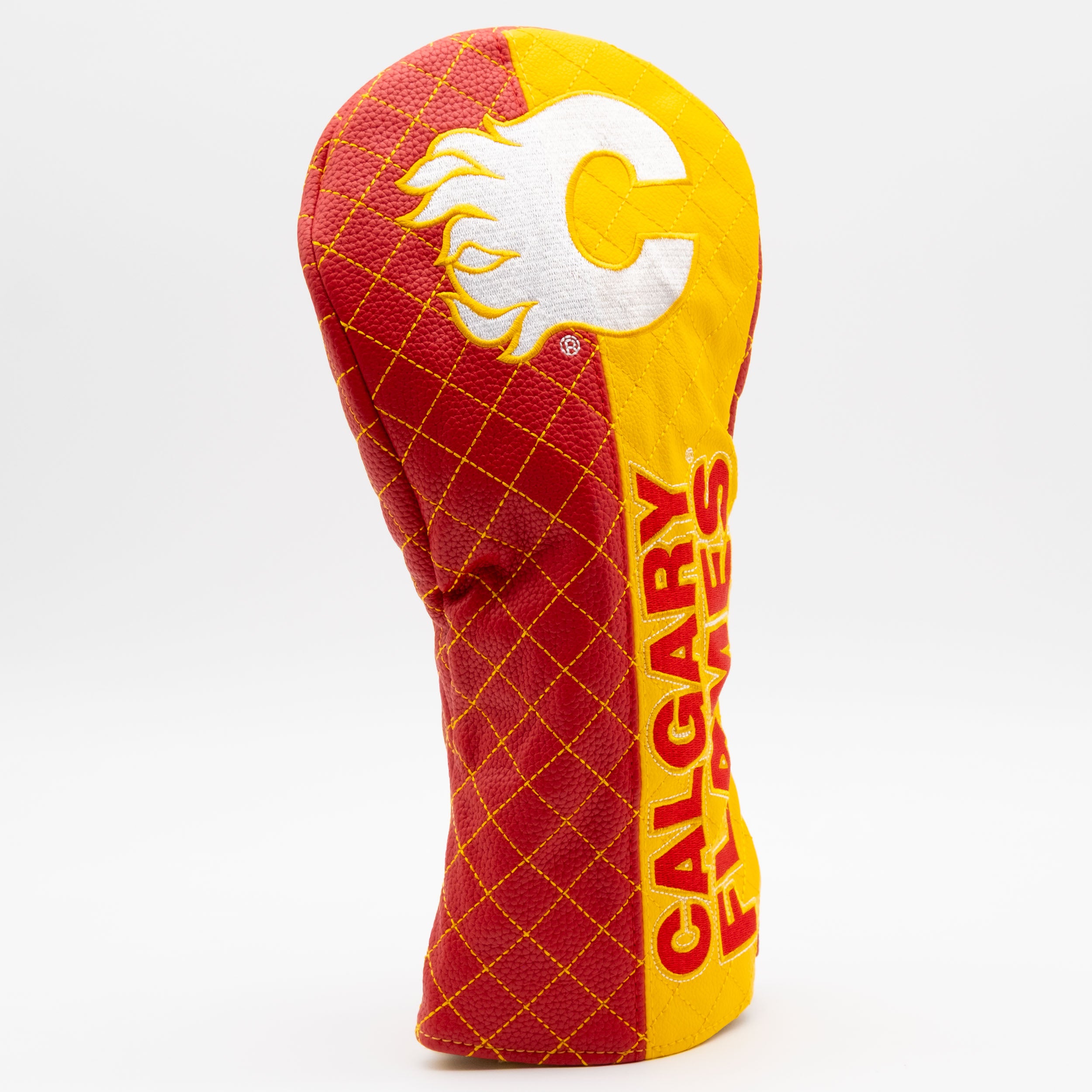 Calgary Flames Quilted Driver Headcover (SPLIT)
