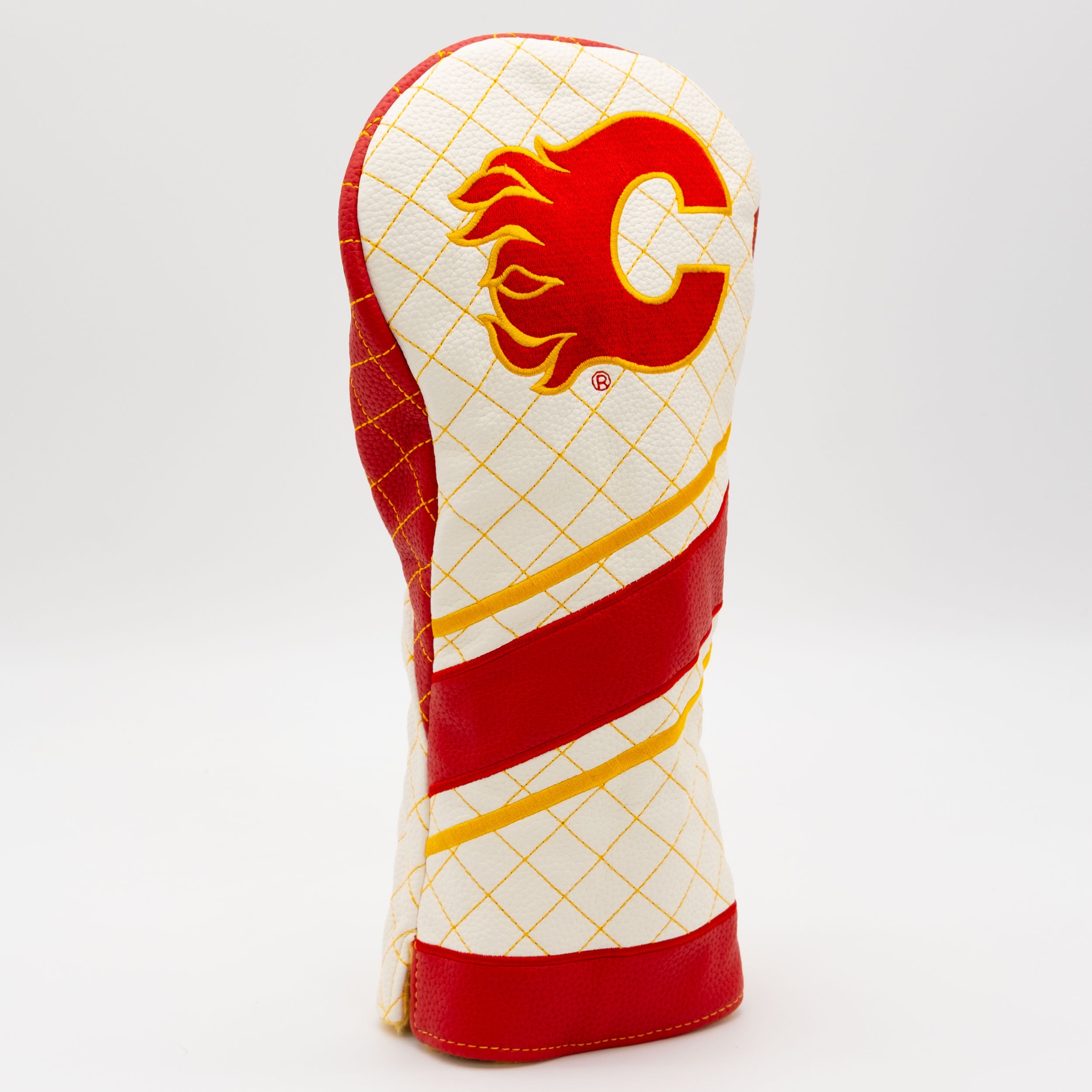 Calgary Flames Quilted Driver Headcover (STRIPED)