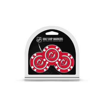 New Jersey Devils 3 Pack Golf Chip Ball Markers