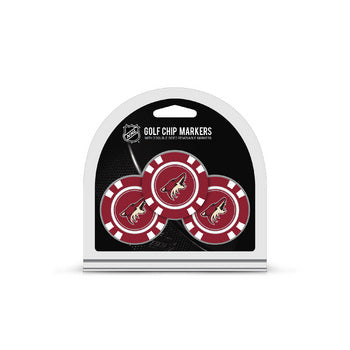Arizona Coyotes 3 Pack Golf Chip Ball Markers