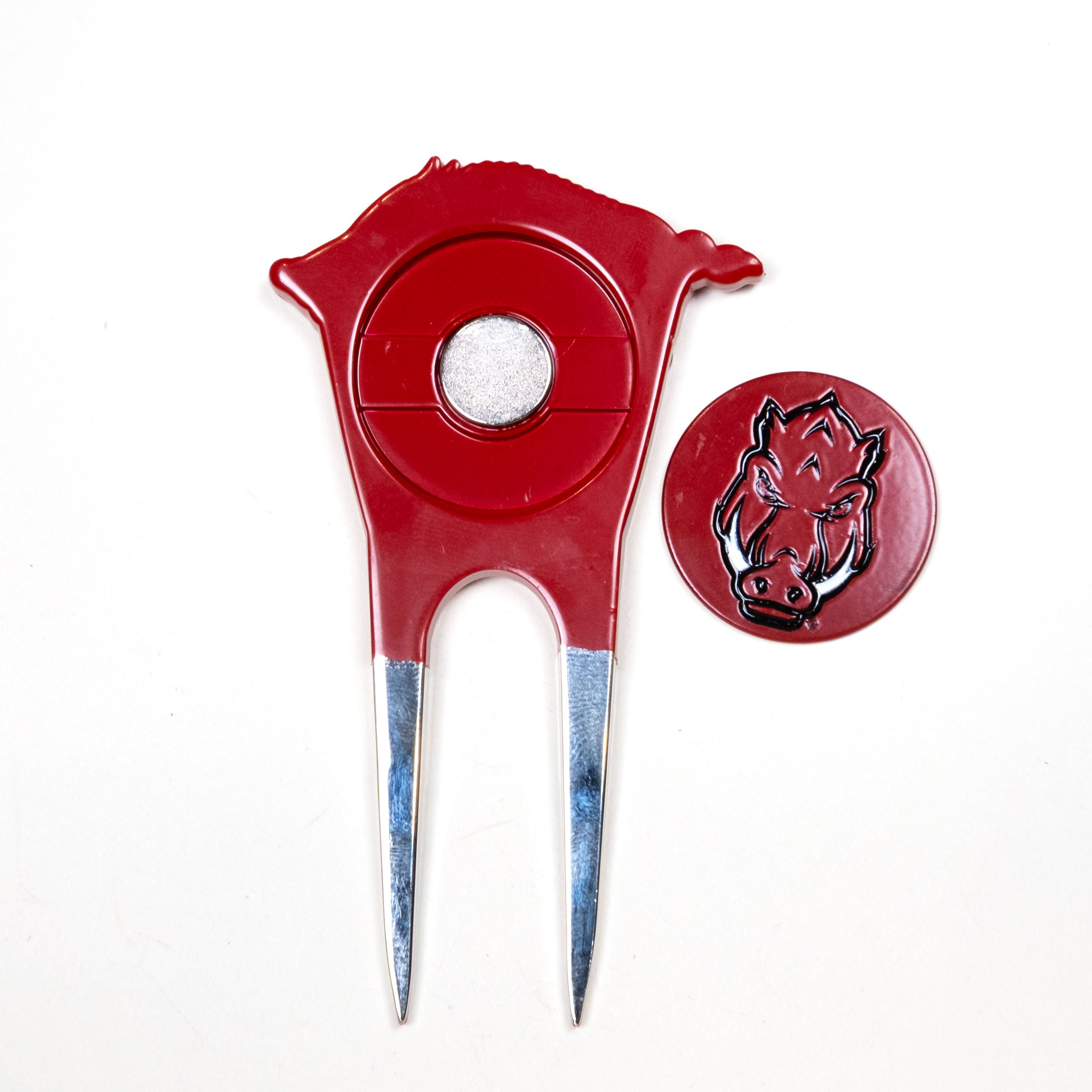 Arkansas Razorbacks Custom Shaped Divot Tool