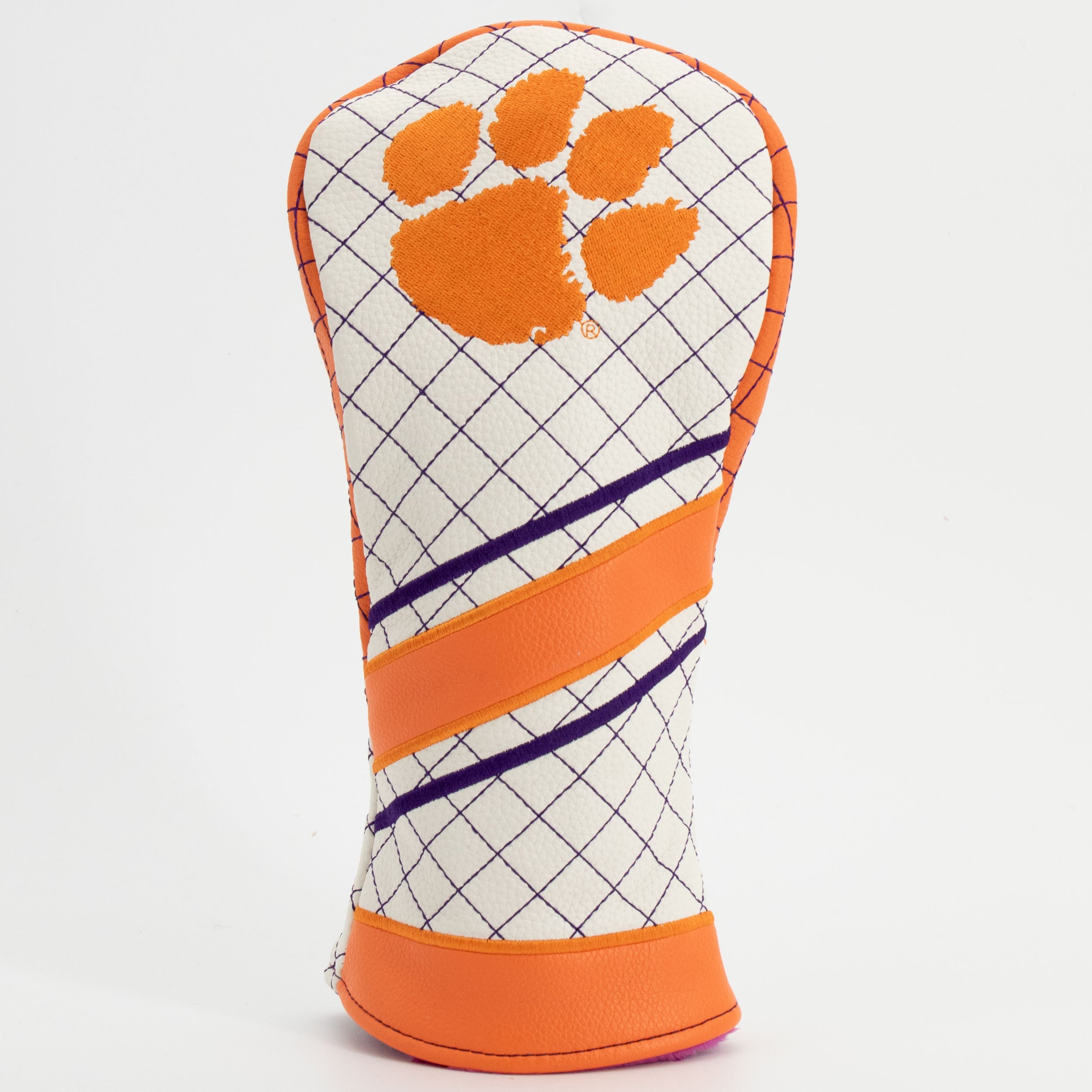 Clemson Tigers Quilted Fairway Headcover (STRIPED)