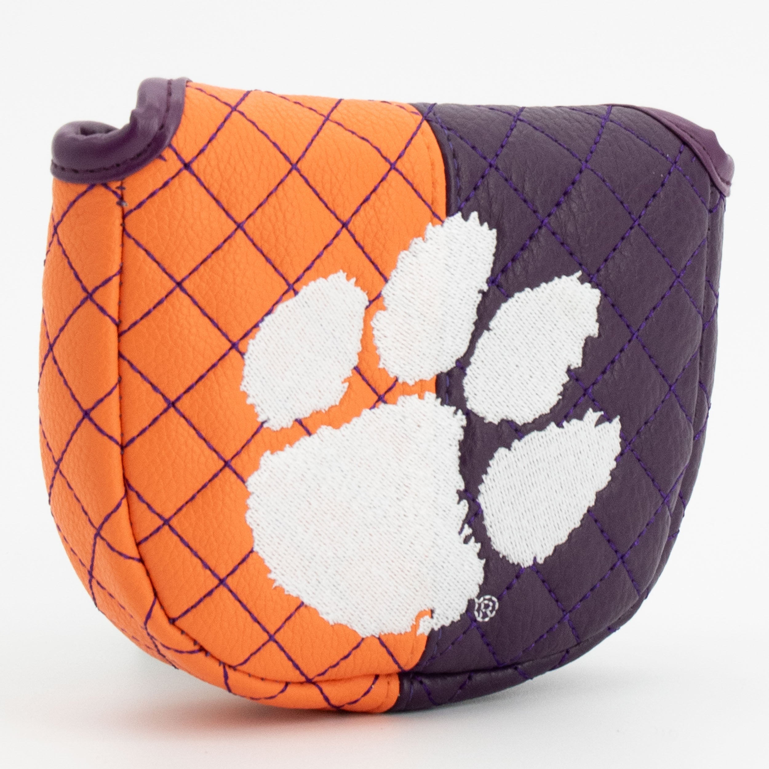 Clemson Tigers Quilted Mallet Putter Cover (SPLIT)