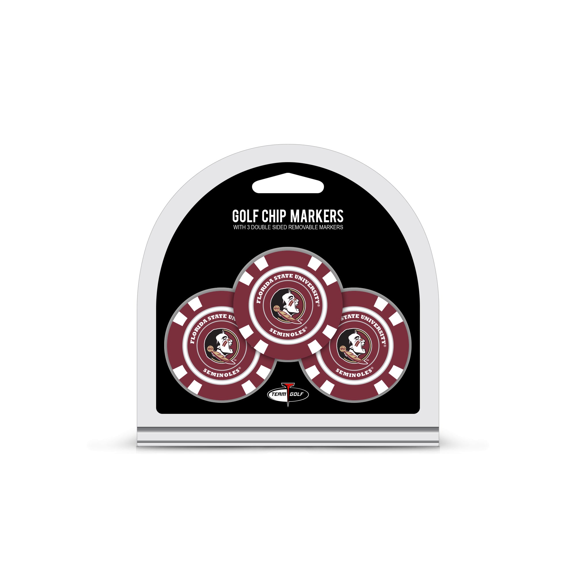 Florida State Seminoles 3 Pack Golf Chip Ball Markers