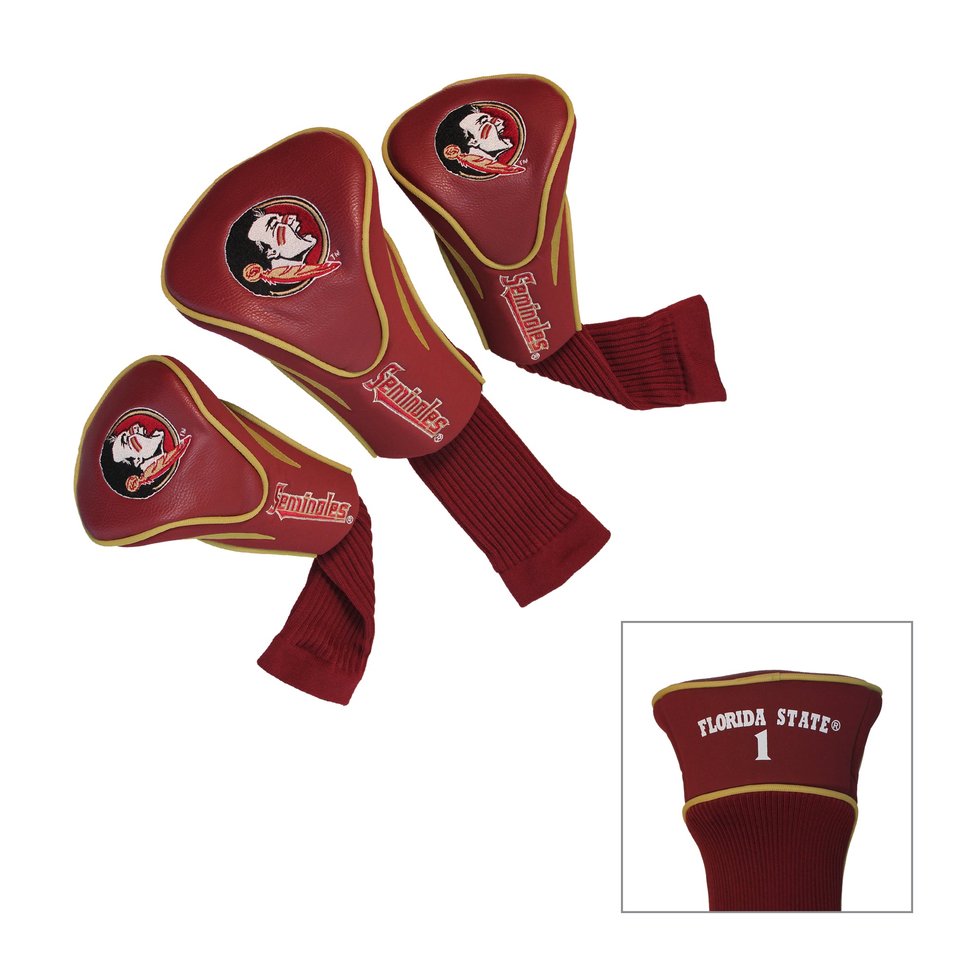 Florida State Seminoles 3 Pack Contour Sock Headcovers