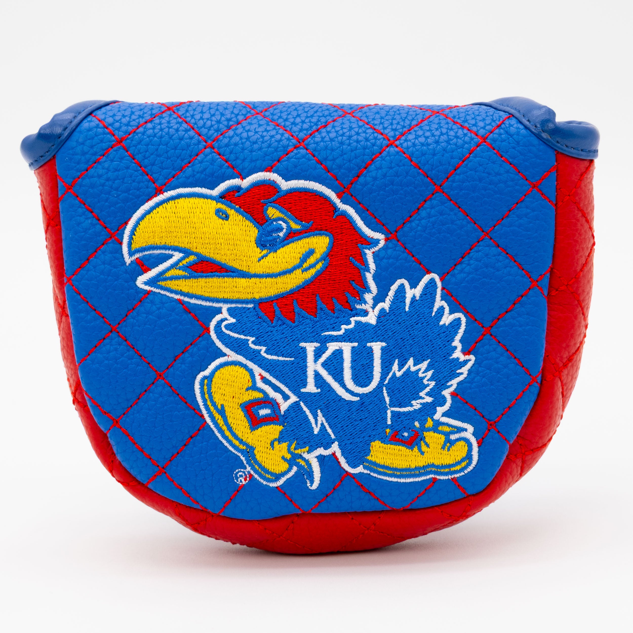 Kansas Jayhawks Quilted Mallet Putter Cover (SOLID)