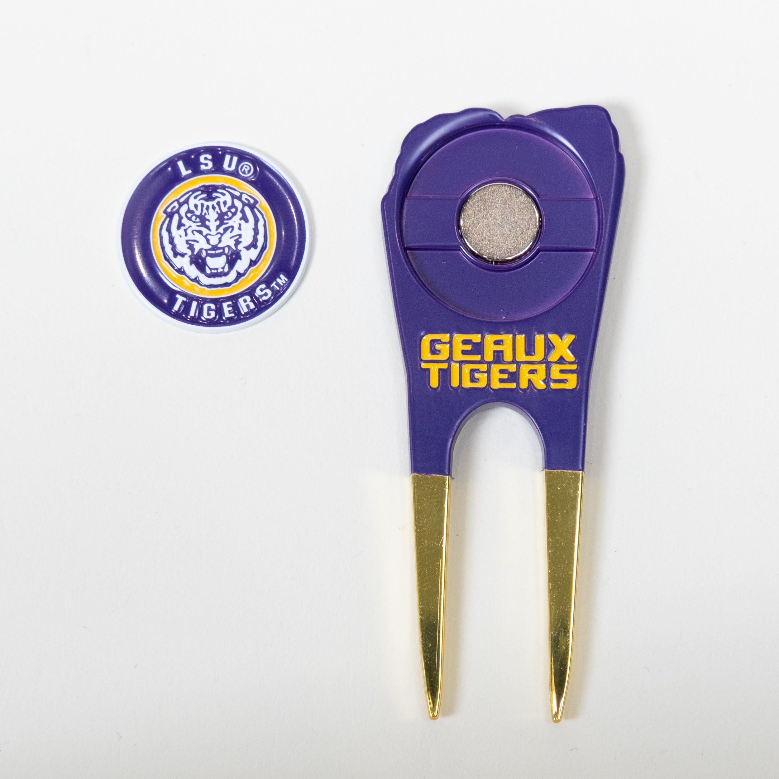 LSU Tigers Custom Shaped Divot Tool