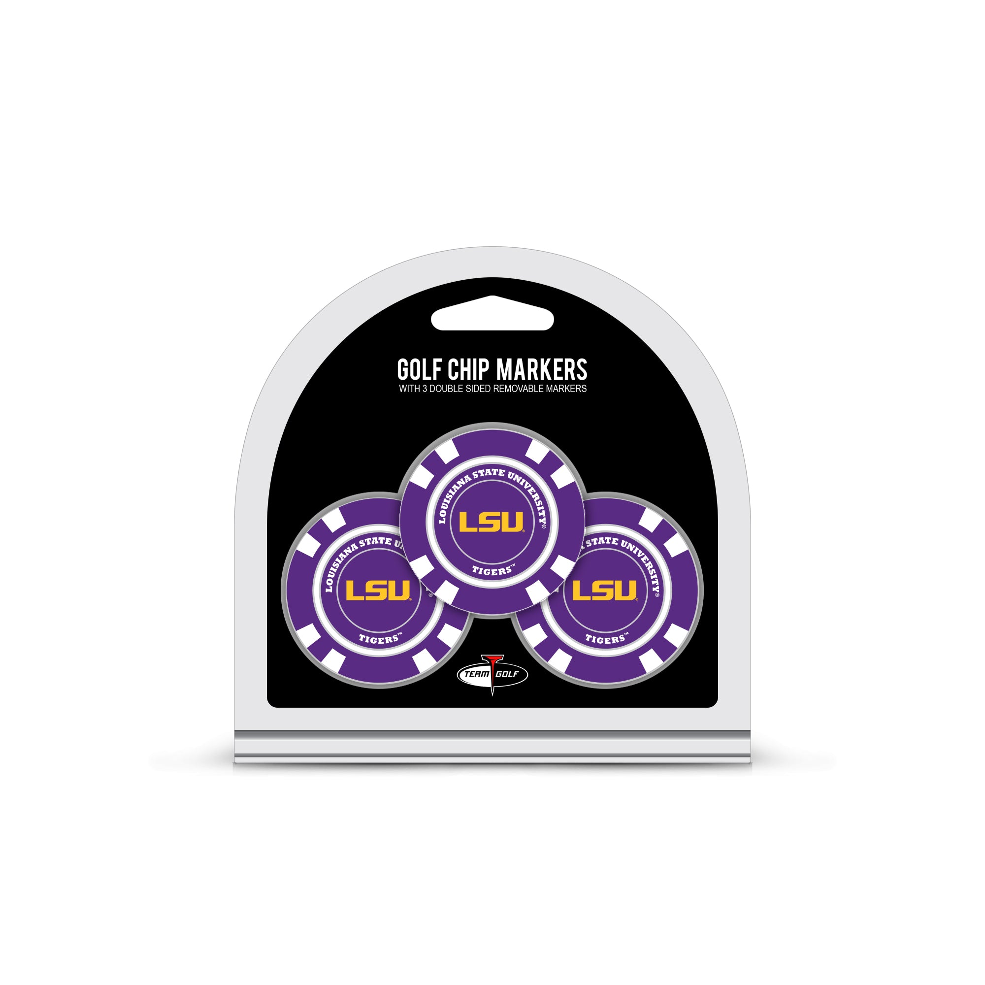 Louisiana State Tigers 3 Pack Golf Chip Ball Markers