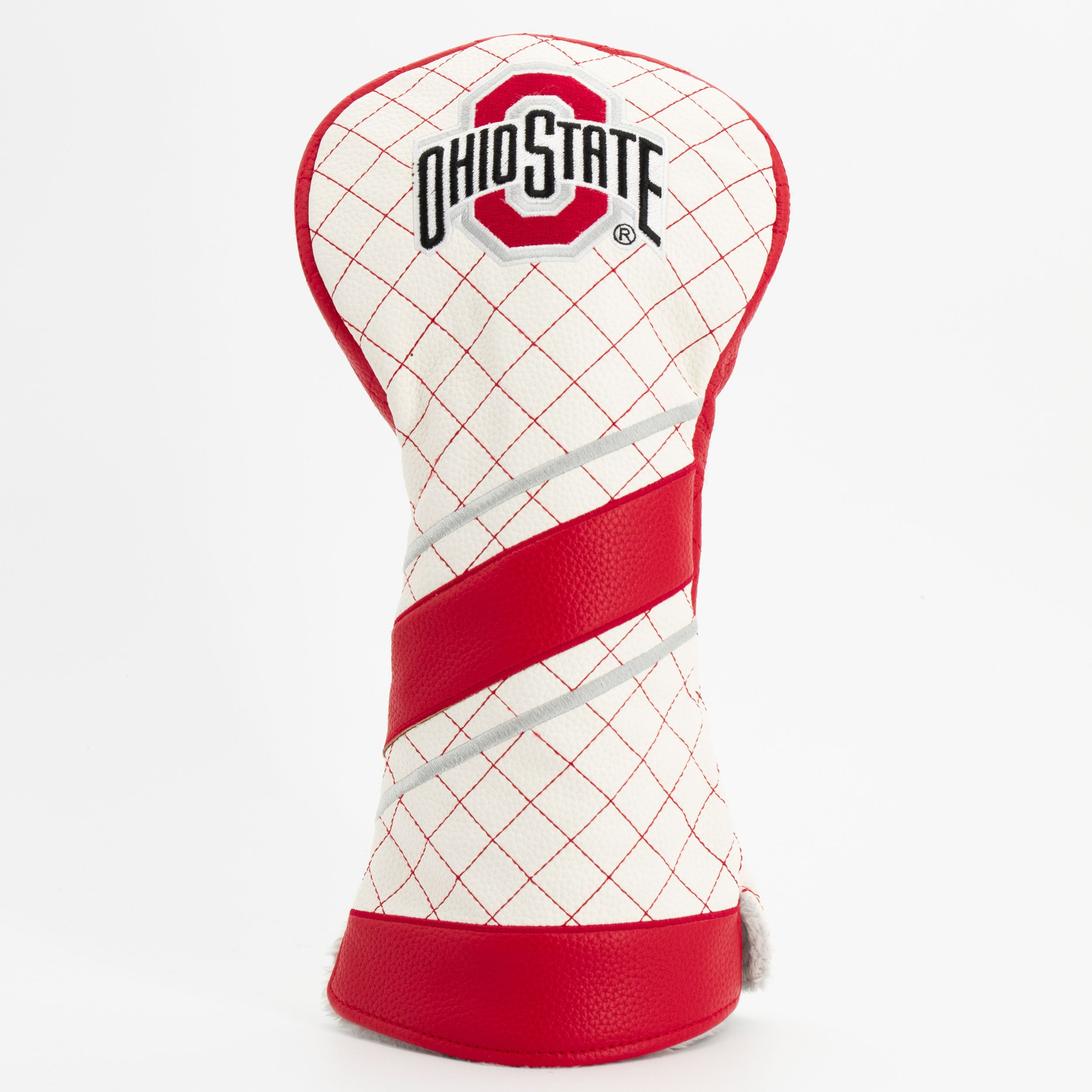 Ohio State Buckeyes Quilted Driver Headcover (STRIPED)