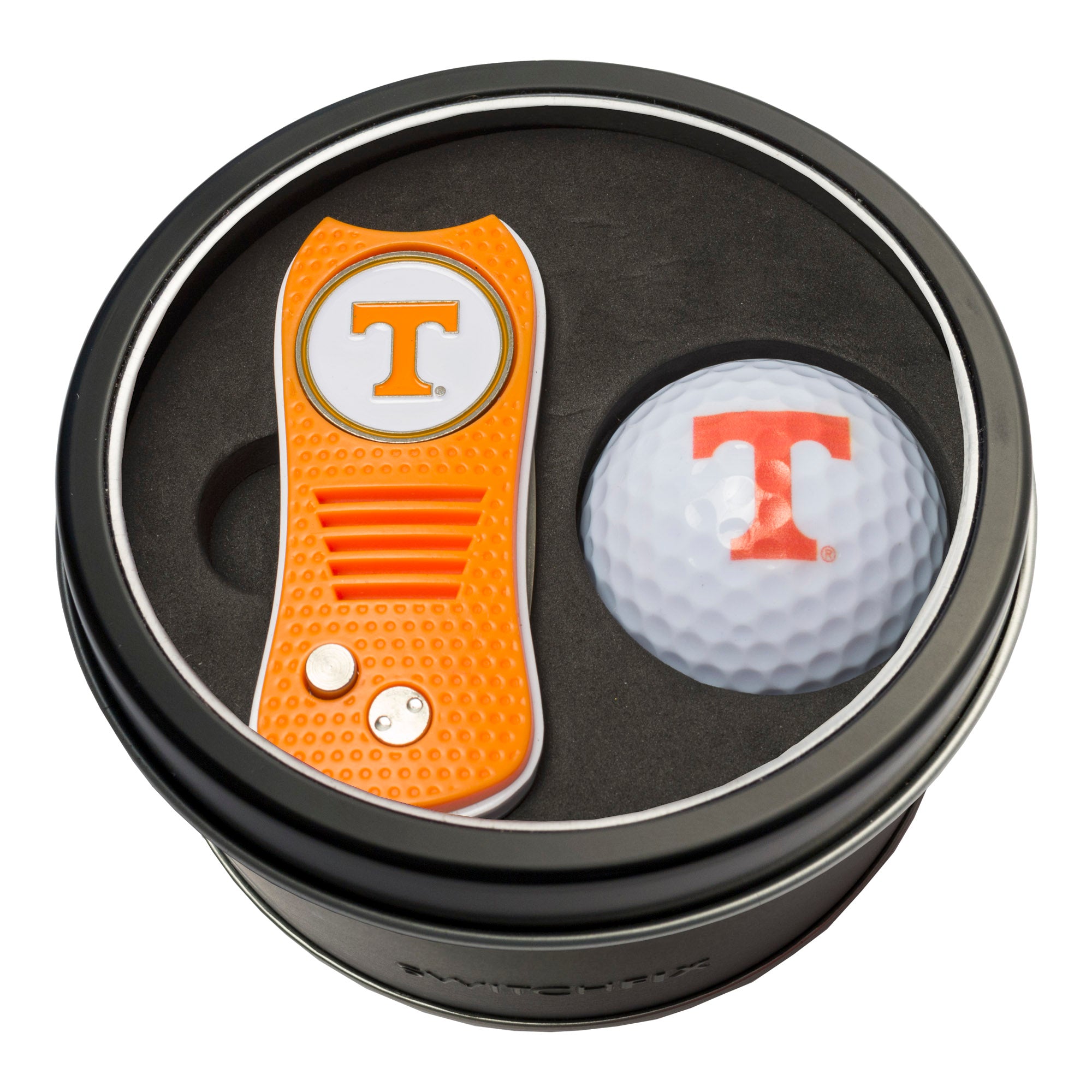 Tennessee Volunteers Switchblade Divot Tool + Golf Ball Tin Gift Set