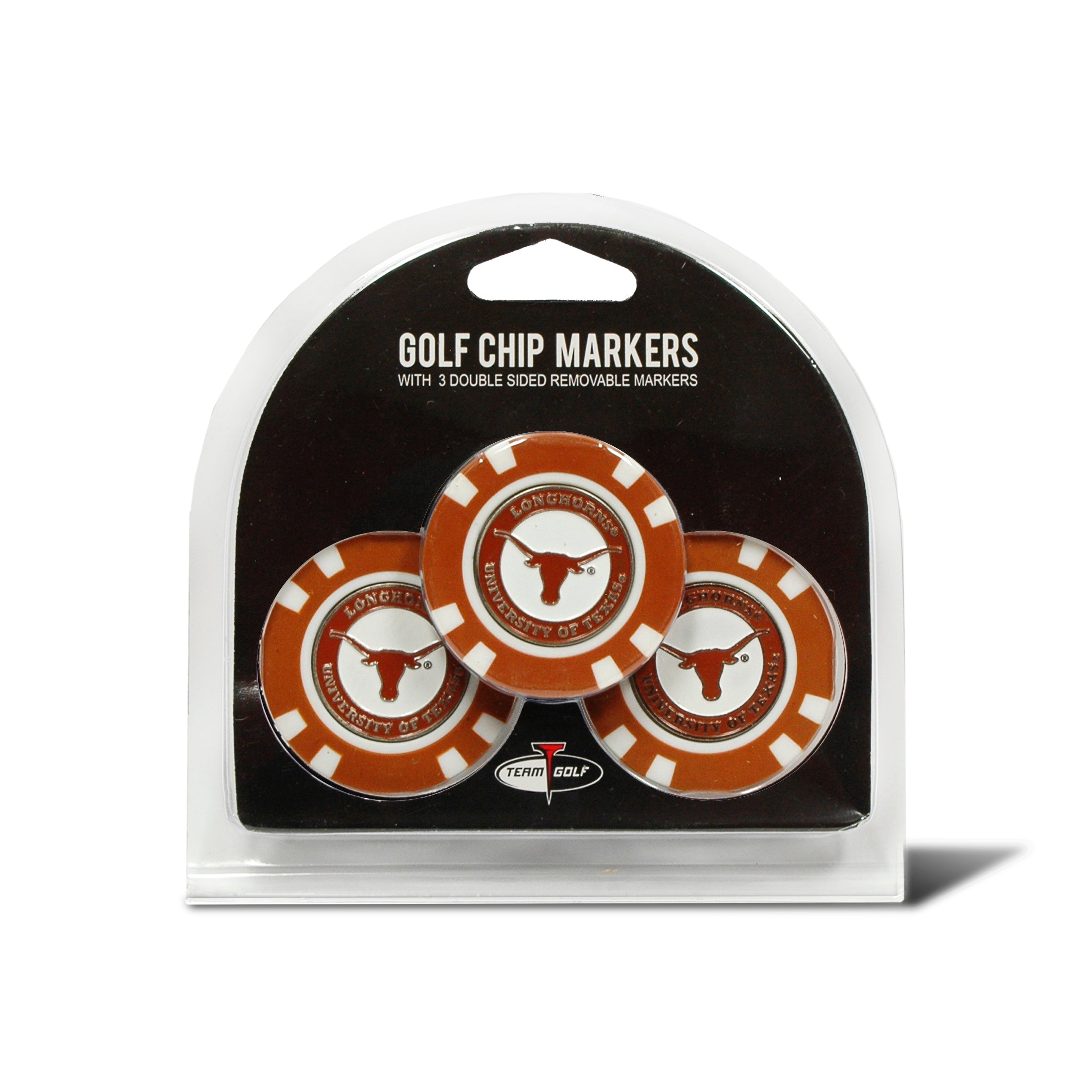 Texas Longhorns 3 Pack Golf Chip Ball Markers