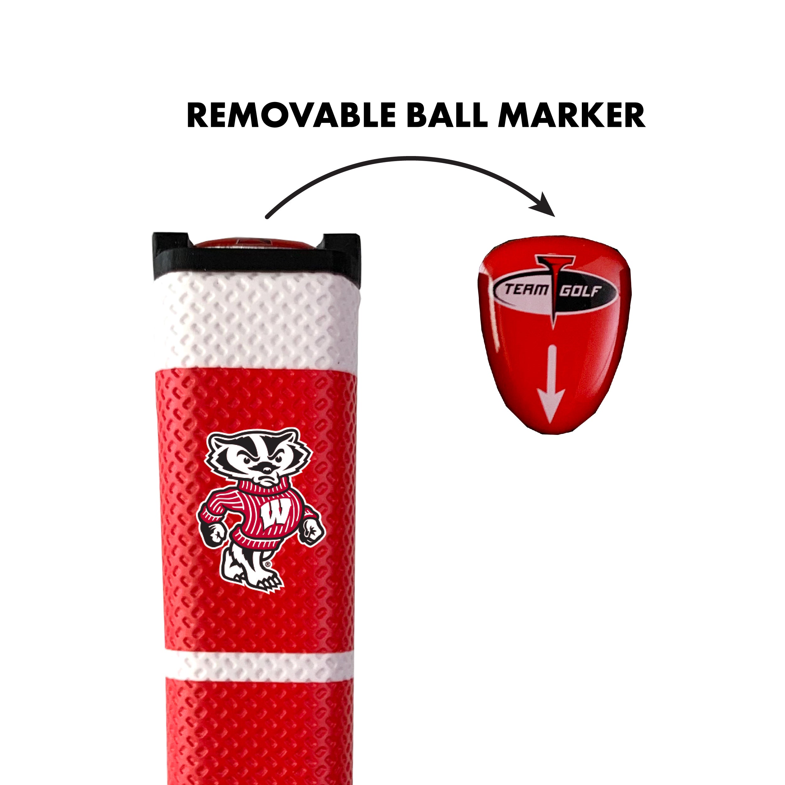 Wisconsin Badgers Putter Grip