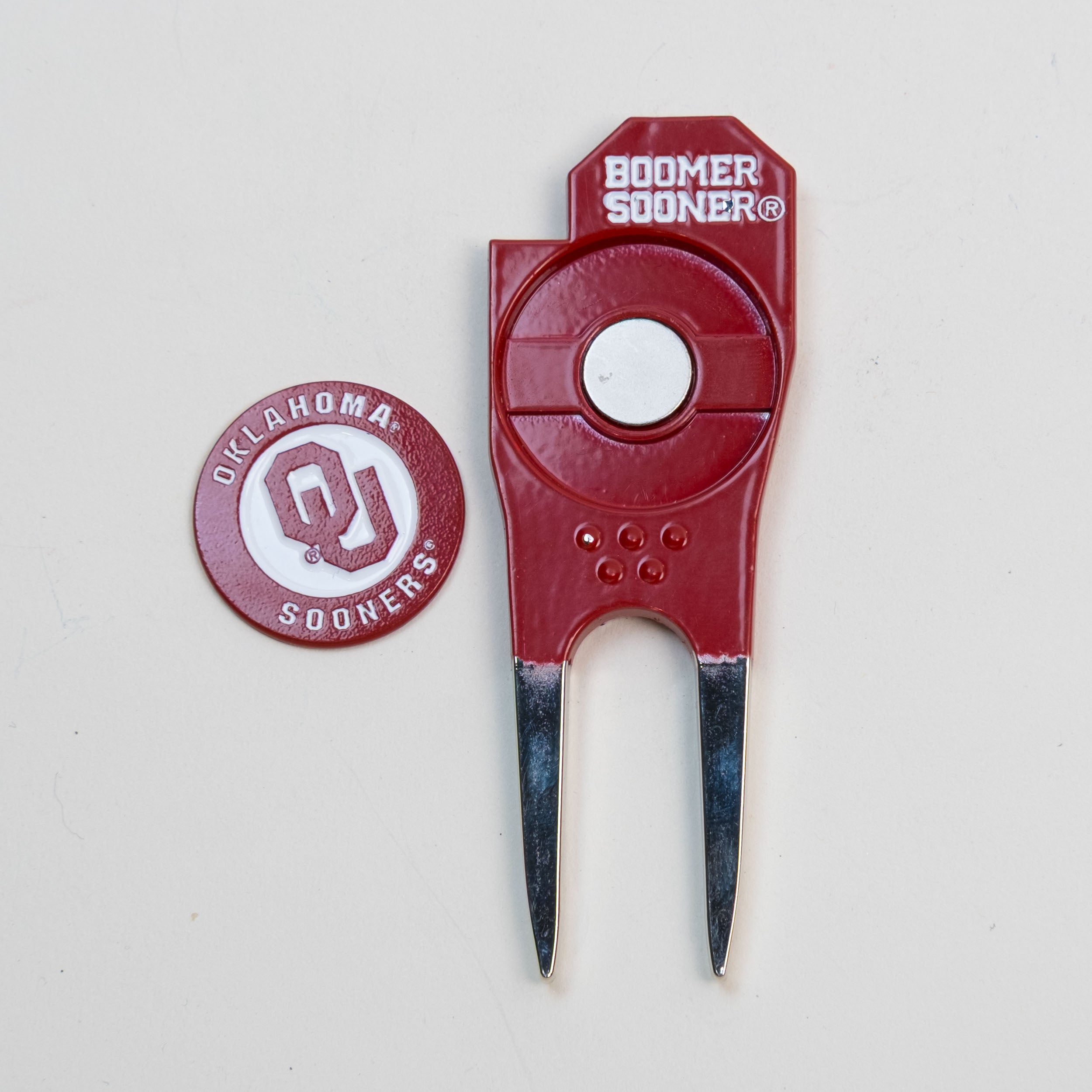 Oklahoma Sooners Custom Shaped Divot Tool