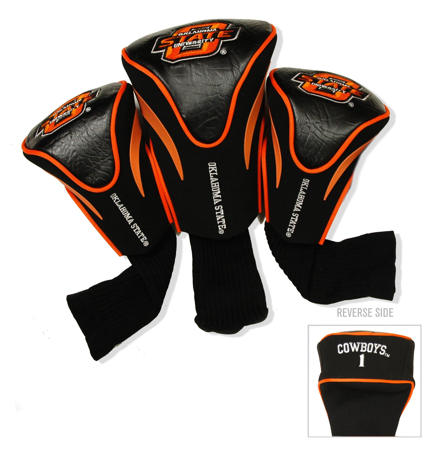 Oklahoma State Cowboys 3 Pack Contour Sock Headcovers