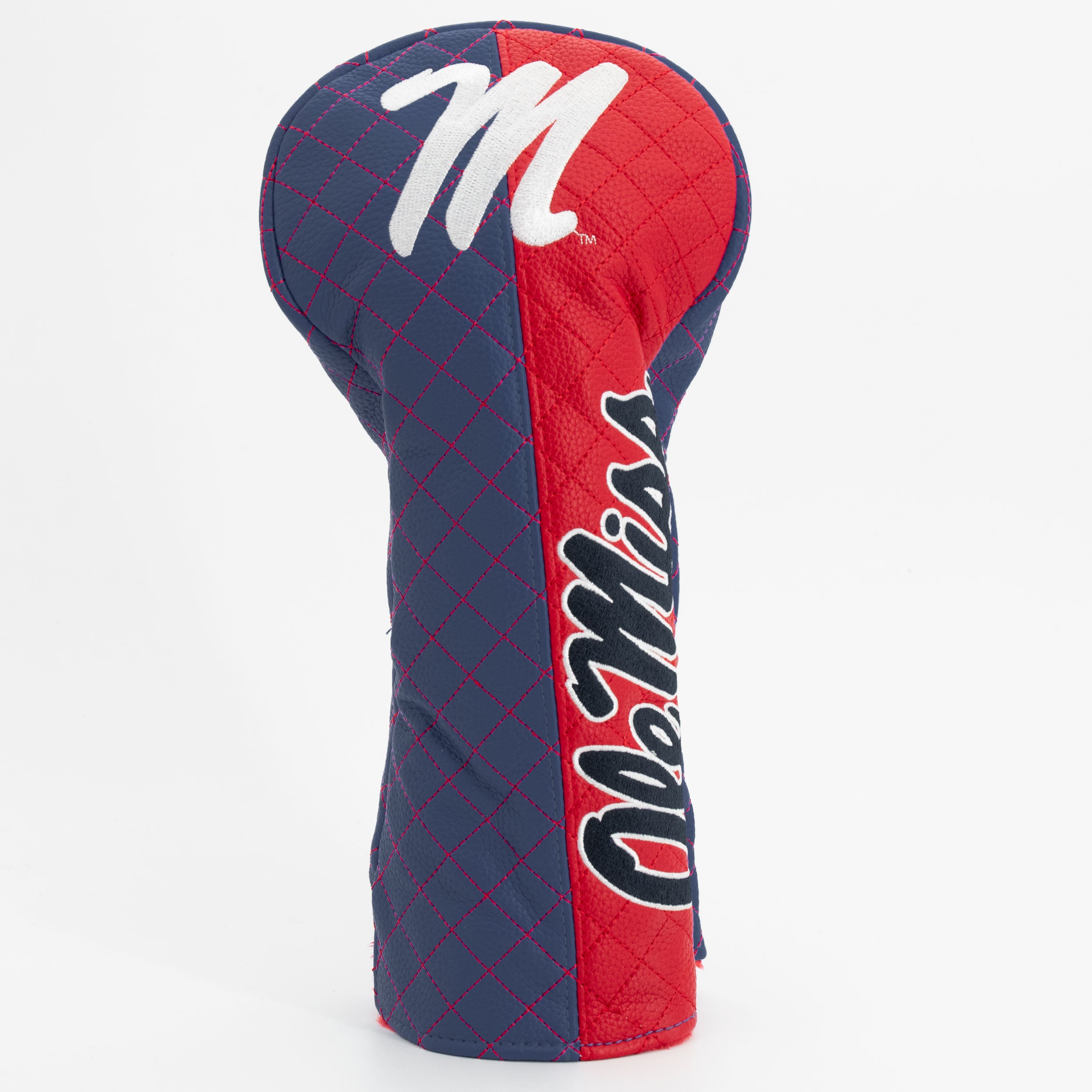【Hide69】Mr. Rebels Ole Miss Rebels Quilted Driver Headcover (SPLIT)
